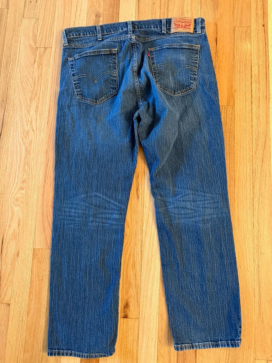 Levi's 559 Jeans Size 40x32 Blue Relaxed Straight Denim 5