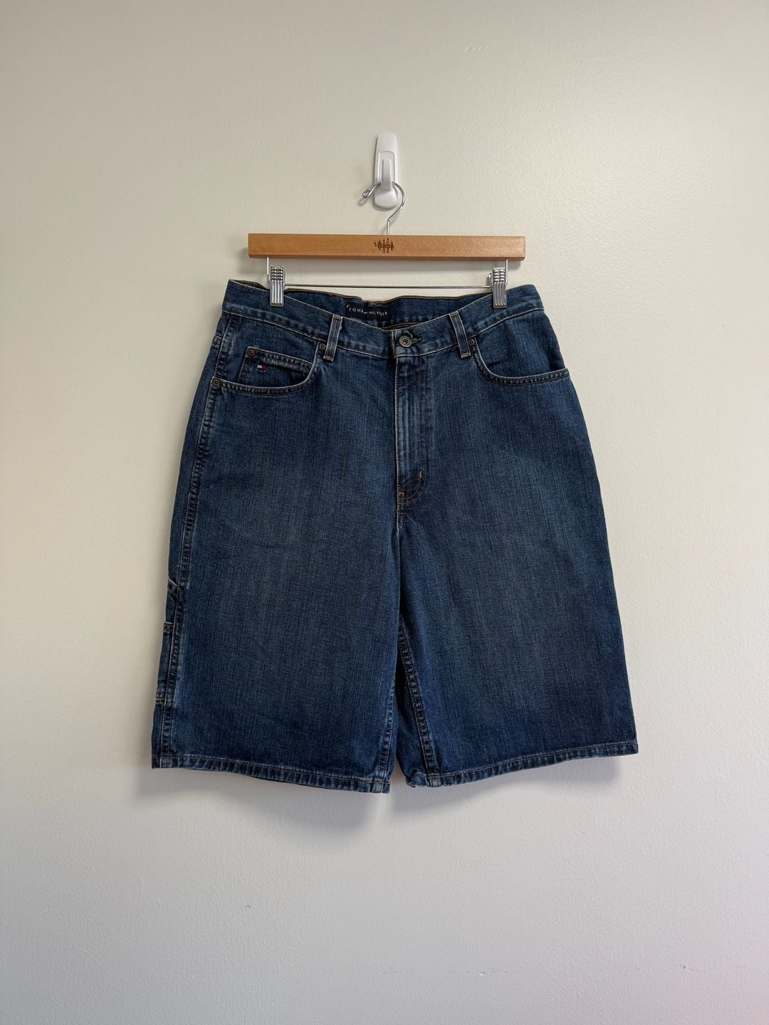 Tommy Hilfiger Denim Carpenter Jorts Size 33 Blue 3