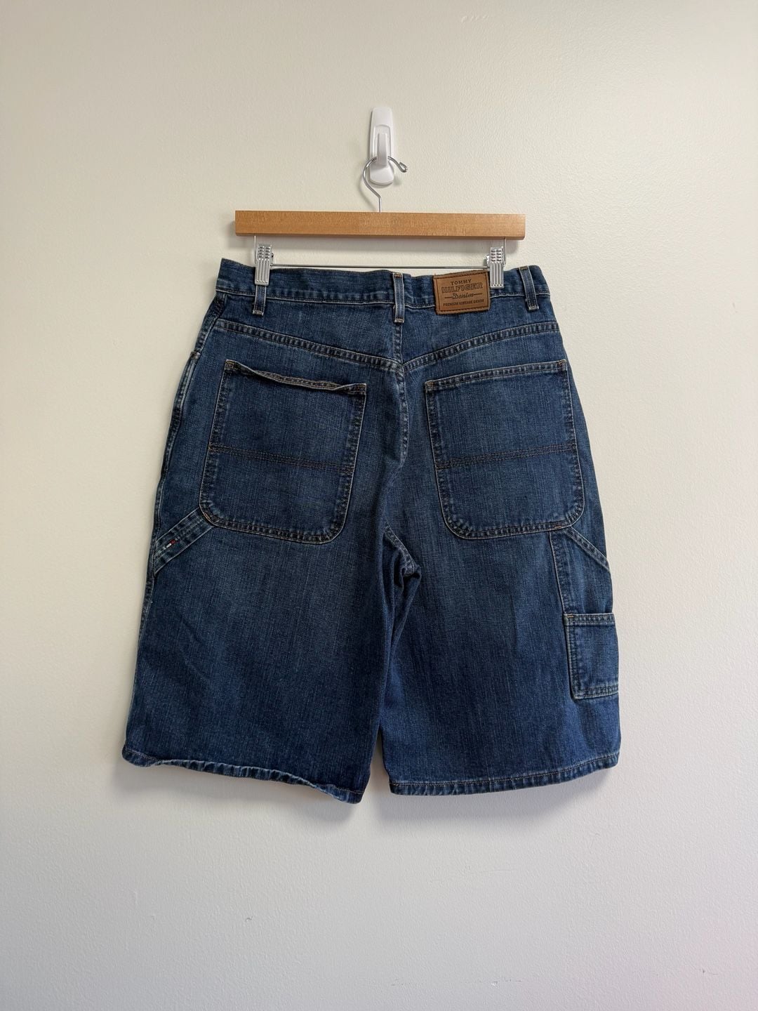 Tommy Hilfiger Denim Carpenter Jorts Size 33 Blue 4