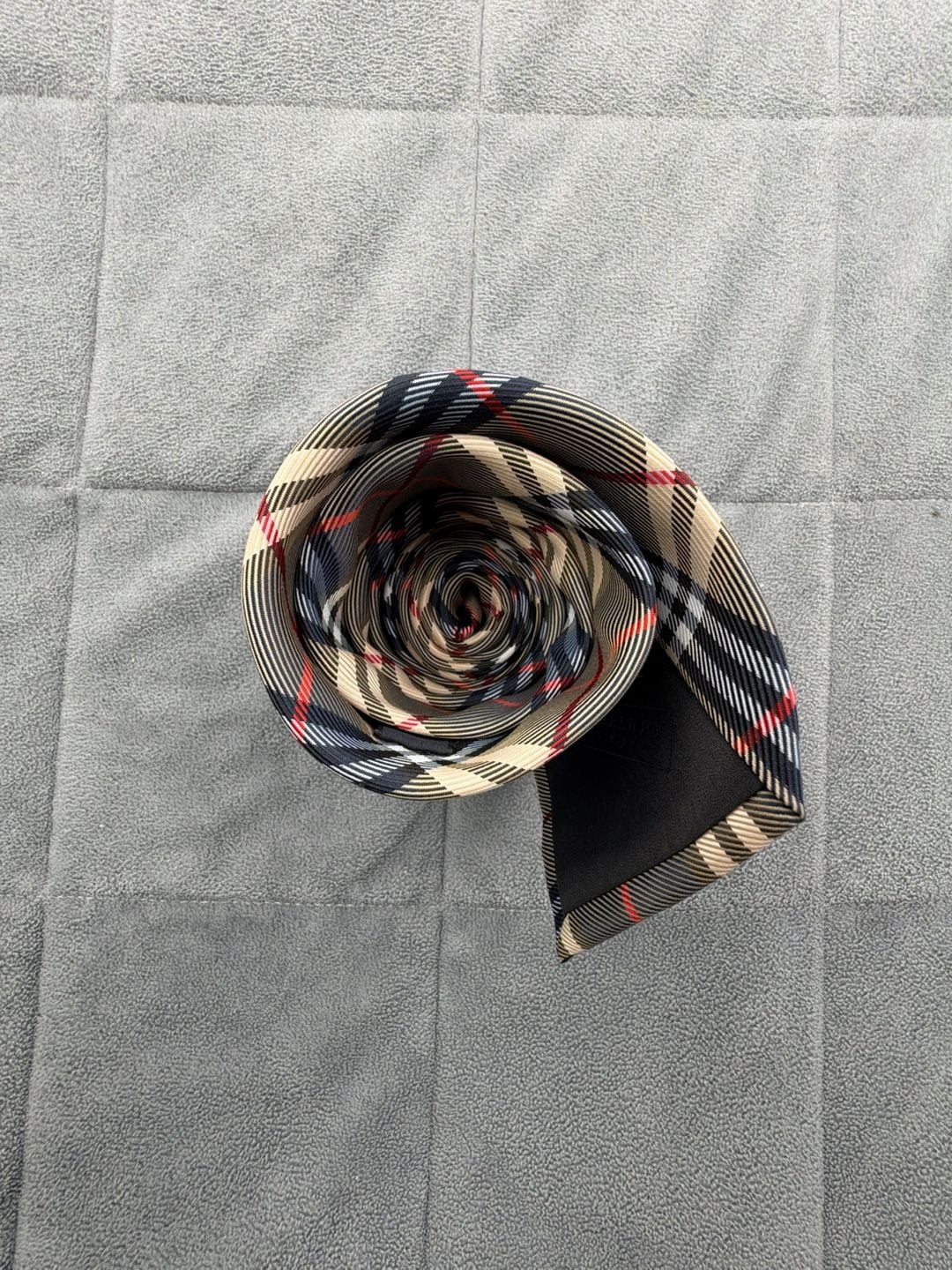 Burberry London Silk Plaid Tie Beige House Check 8