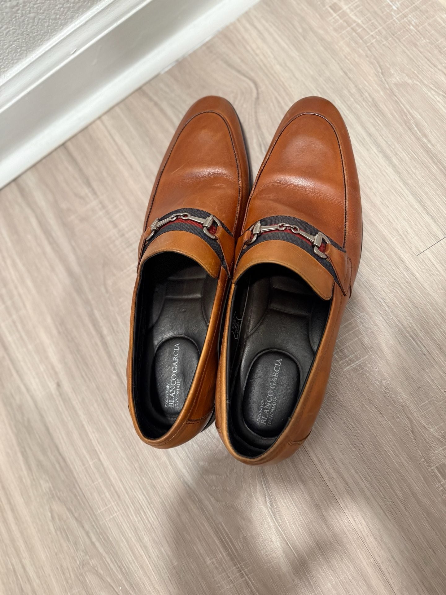 Blanco Garcia Leather Bit Loafers Tan Dress Shoes Handmade Men’s 13 6