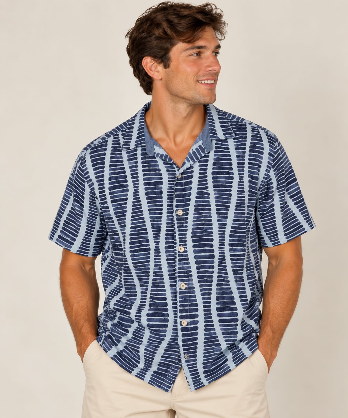 Tommy Bahama The Veracruz Cay Men's Medium Short Sleeve Button-Down Camp Shirt 2