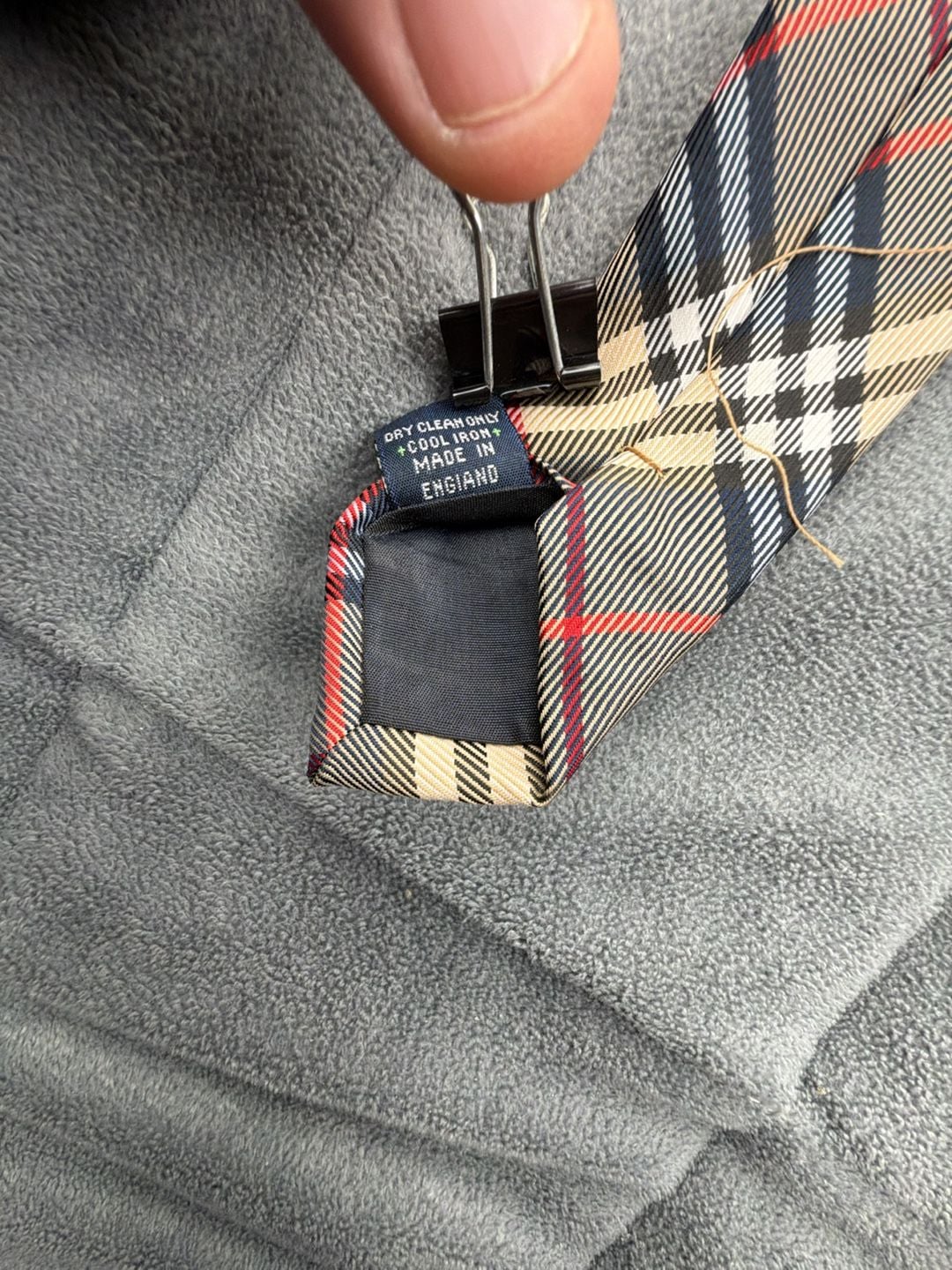 Burberry London Silk Plaid Tie Beige House Check 7