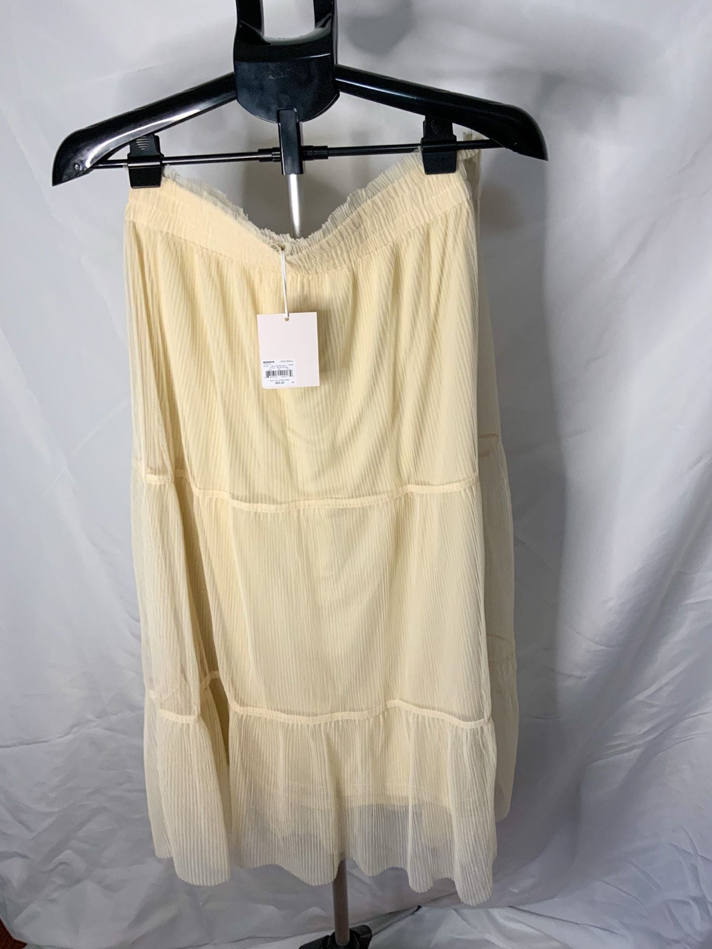 LC Lauren Conrad Tiered Maxi Skirt Women’s Size Small Cream 2