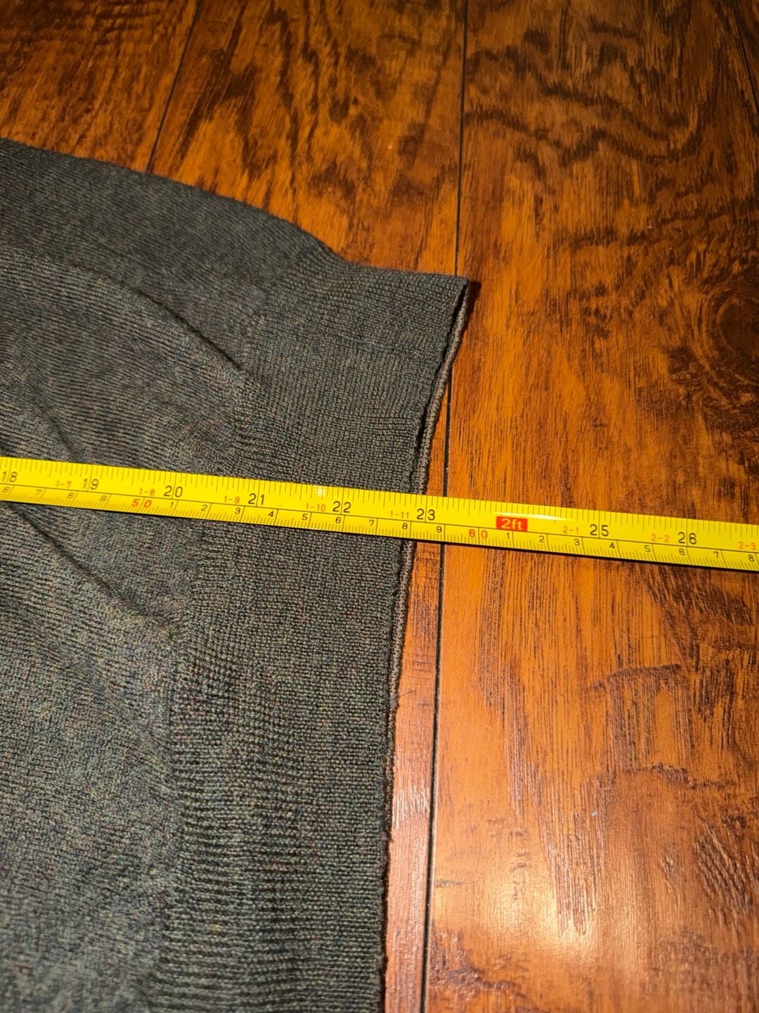 Prontuomo Merino Wool Long Sleeve Polo Size XL Green Mélange 5