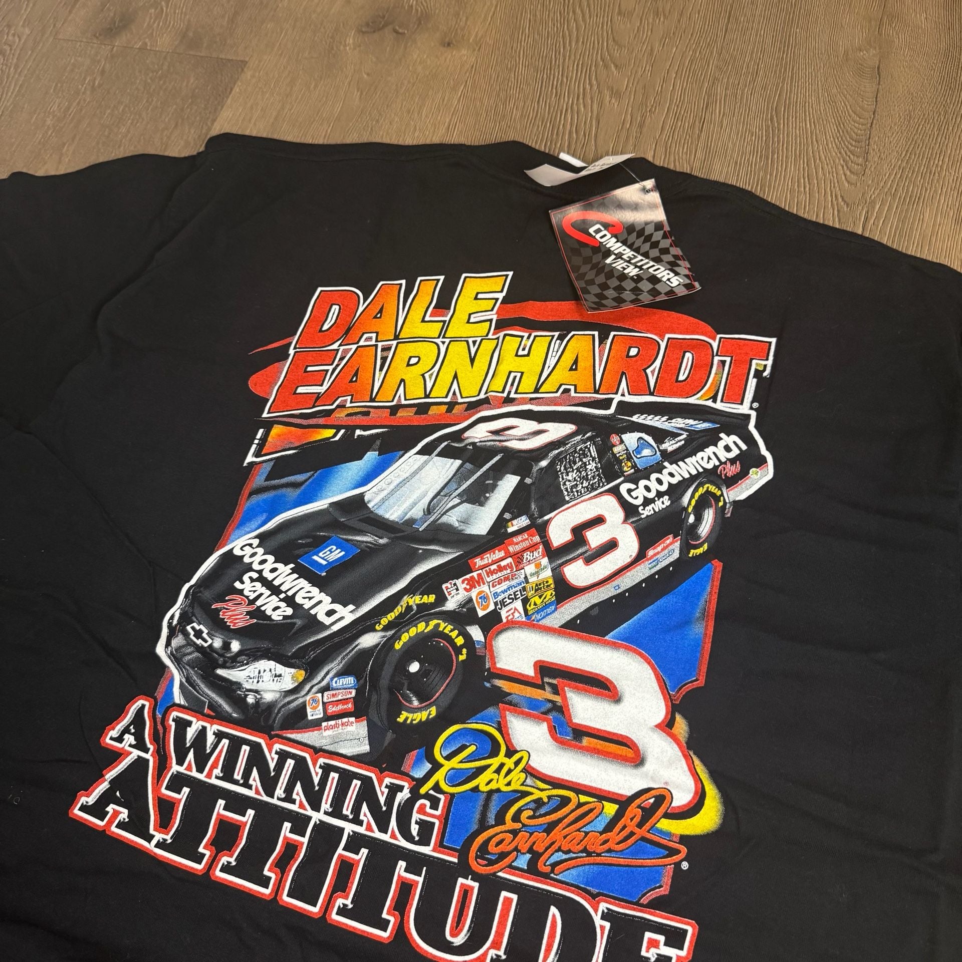Competitors View Dale Earnhardt T-Shirt XL Black NASCAR 2