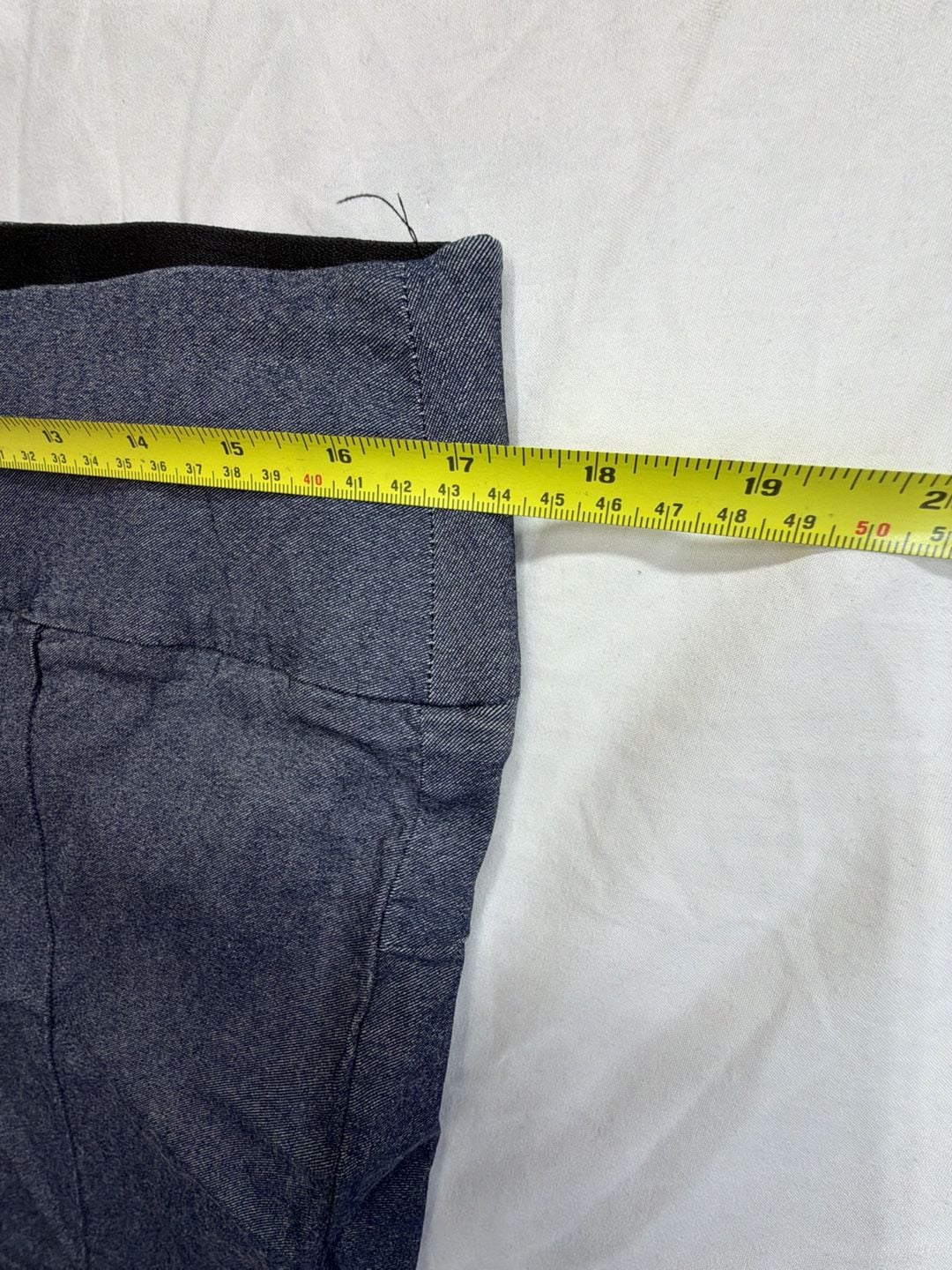 Nine West Skinny L Short Pants Blue Denim Crop 5