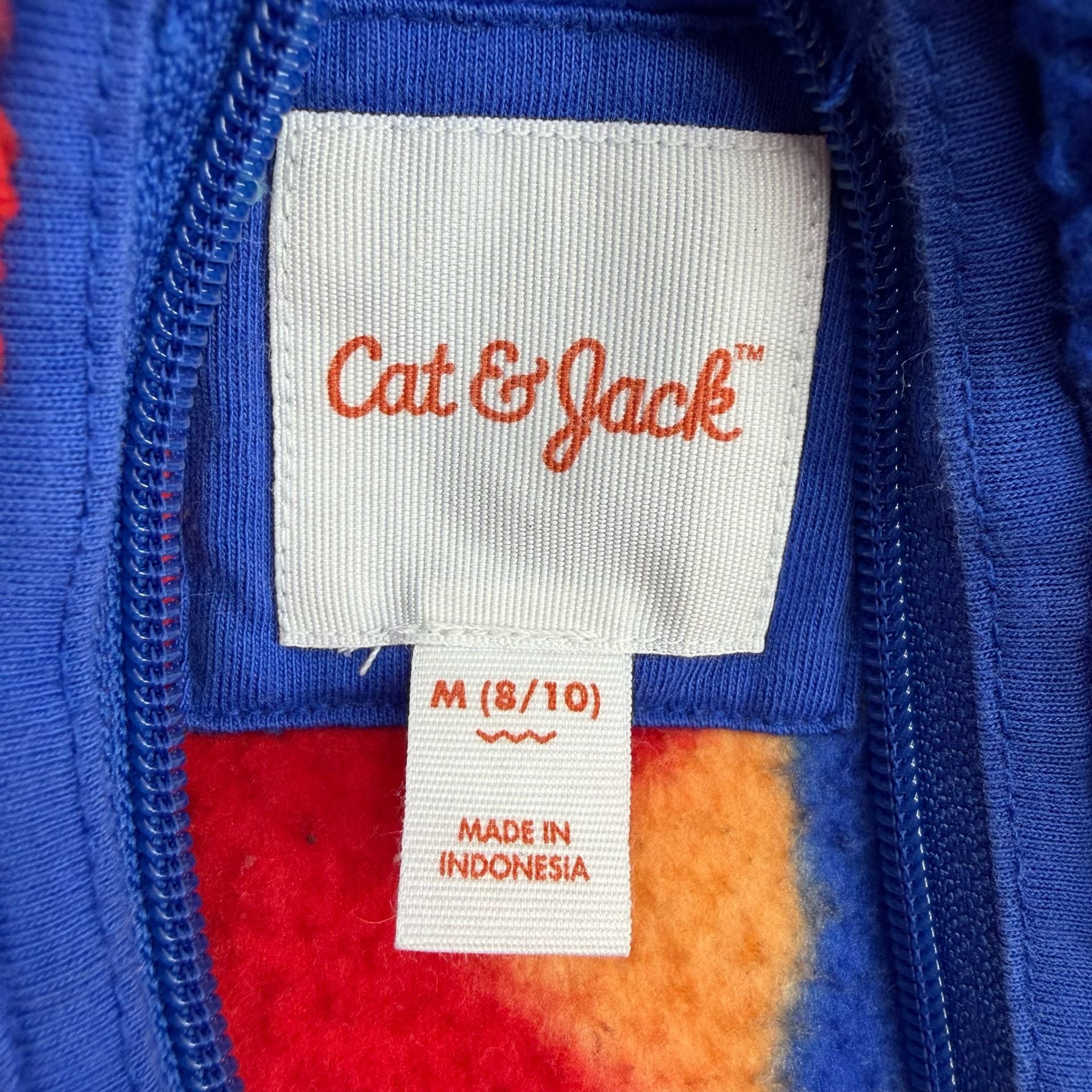 1673 Cat & Jack 1/4 Zip Fleece Jacket M (8/10) Multicolored 4