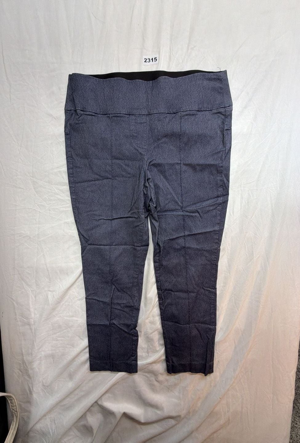 Nine West Skinny L Short Pants Blue Denim Crop 2