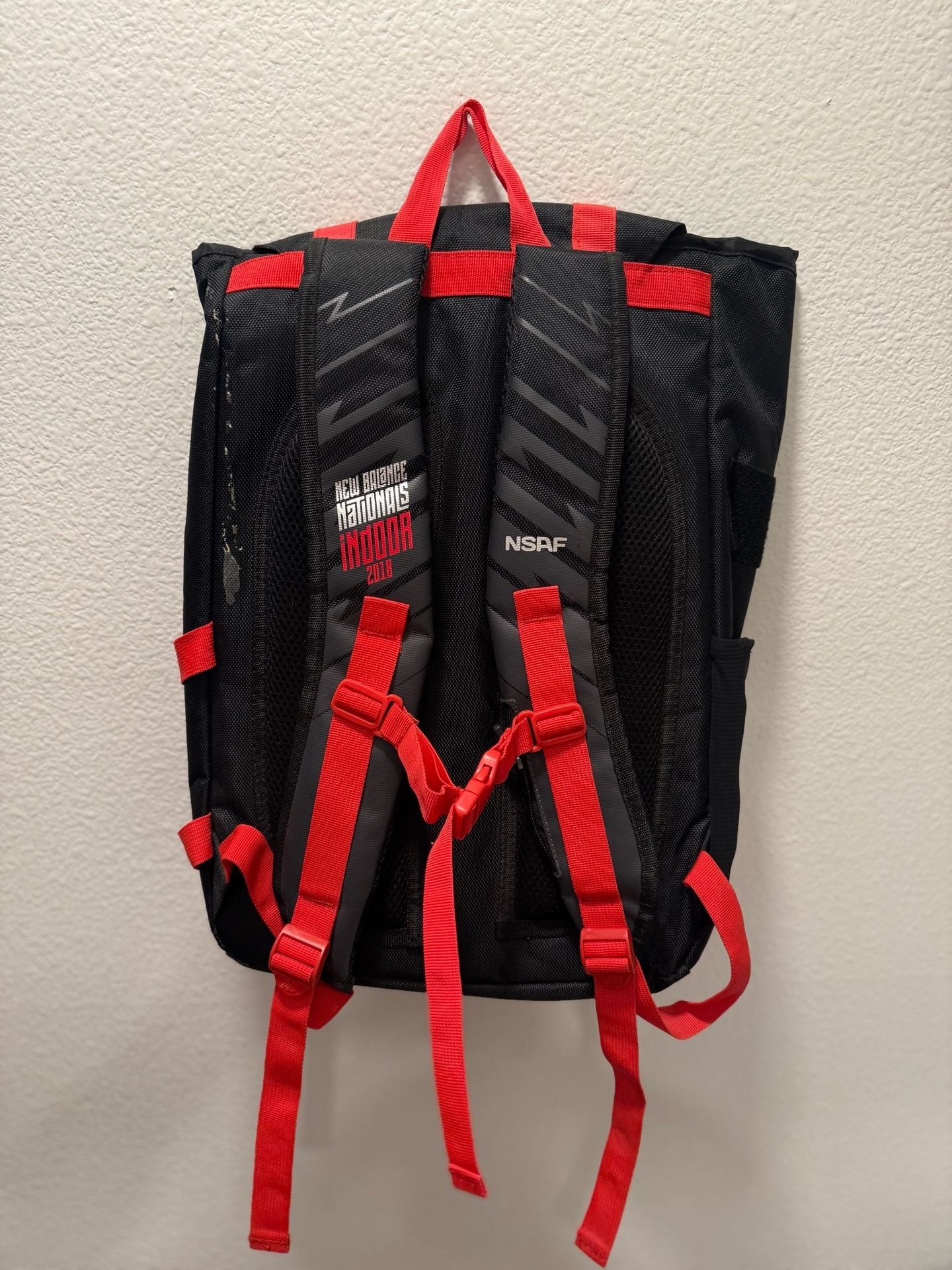 New Balance 2018 Nationals Indoor Backpack Black Red 3
