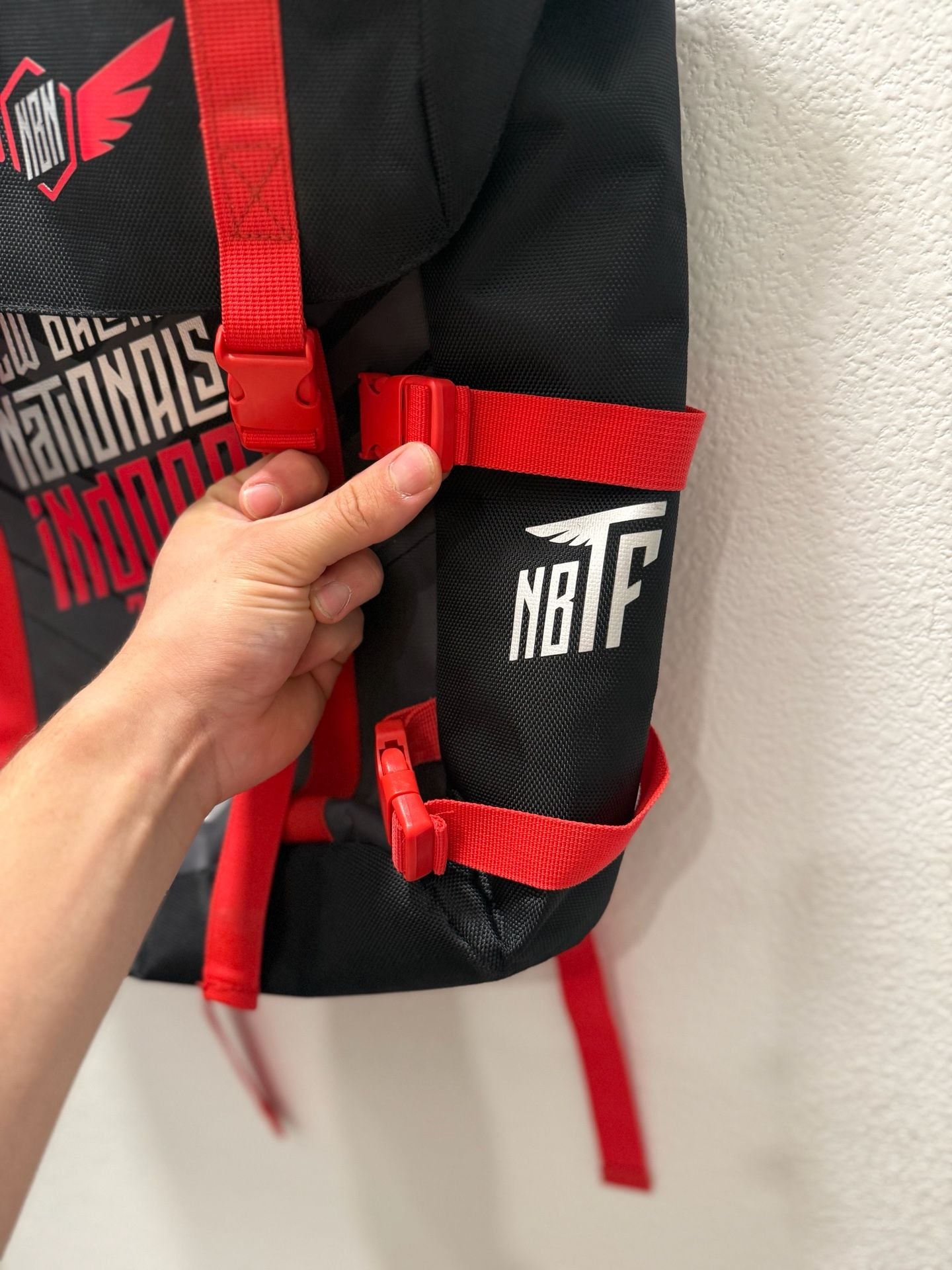 New Balance 2018 Nationals Indoor Backpack Black Red 5