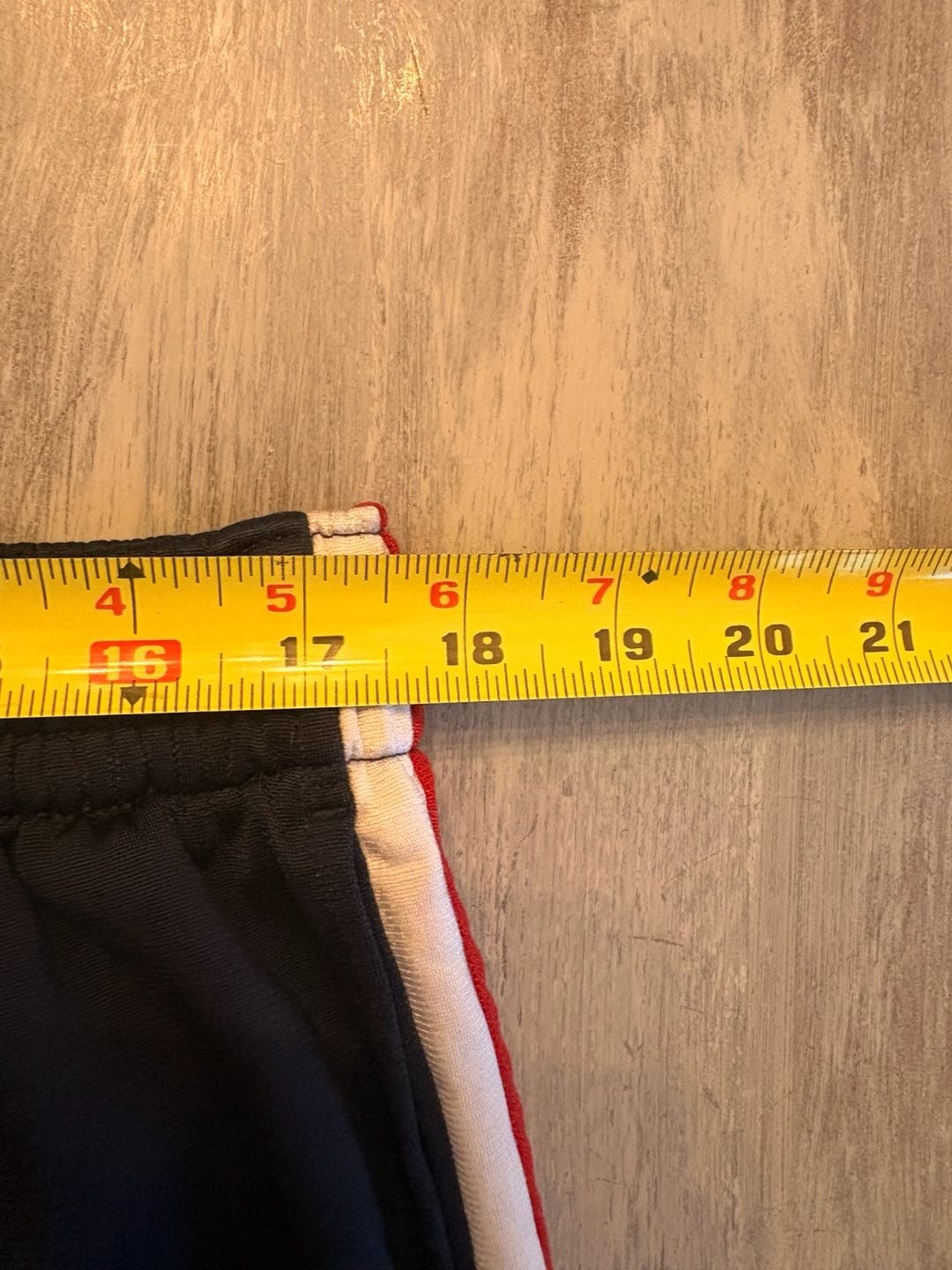 Vintage Nike Track Pants Navy Blue With Red And Cream Side Stripes 5