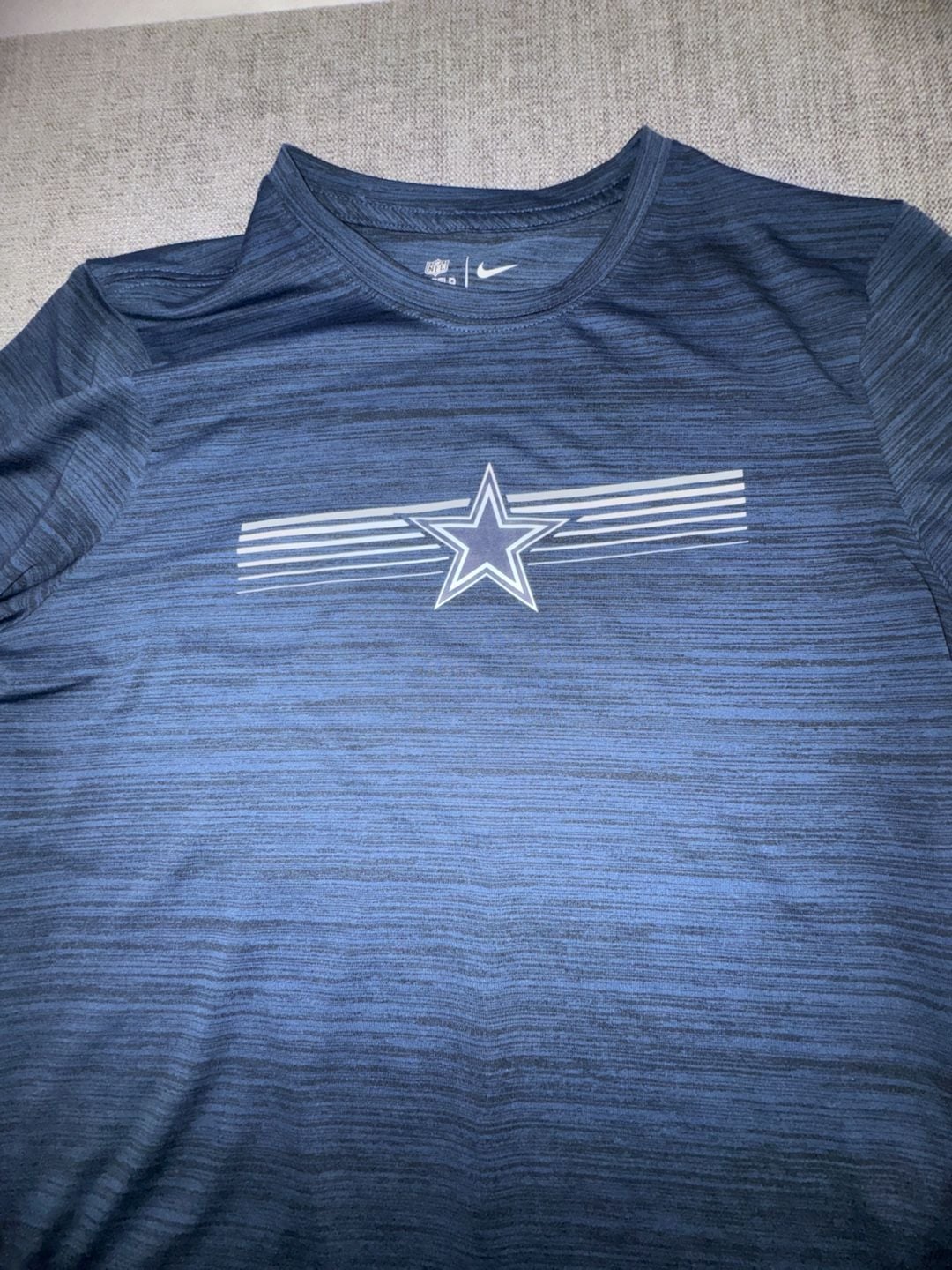 Nike Dallas Cowboys NFL Dri-Fit T-Shirt Size L Blue Athletic Tee 5