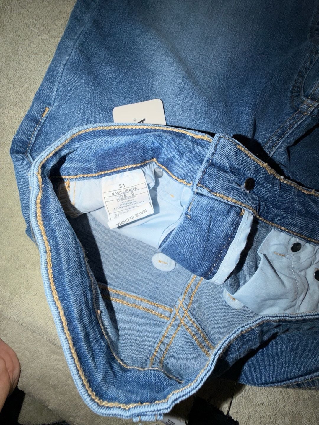 NWT Funuca High Waisted Blue Denim Jeans 4