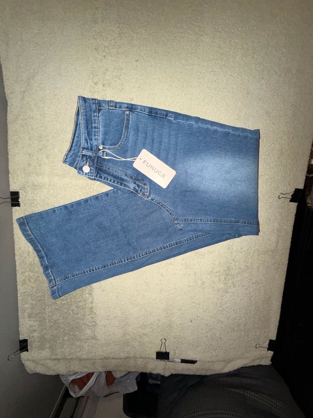 NWT Funuca High Waisted Blue Denim Jeans 11