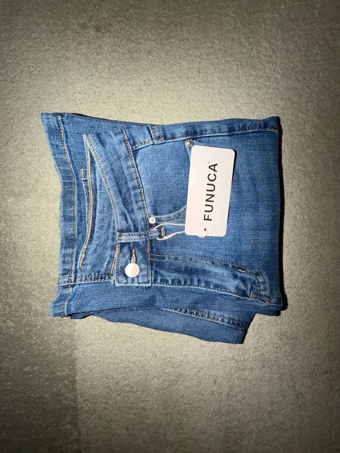 NWT Funuca High Waisted Blue Denim Jeans 12