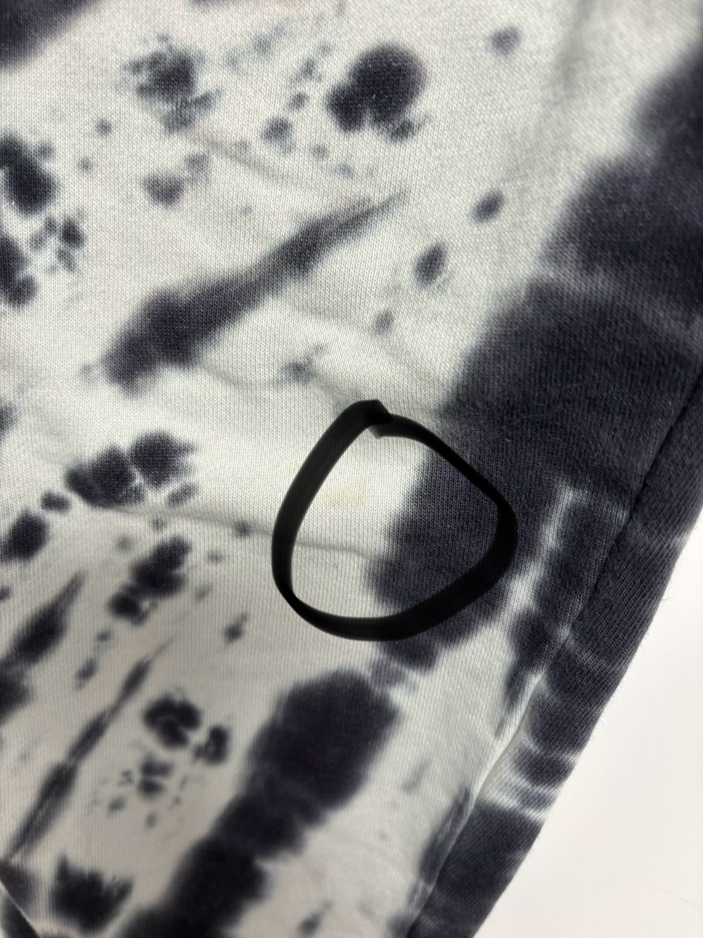 Dickies Tie Dye Sweatpants Black White Joggers Drawstring 7