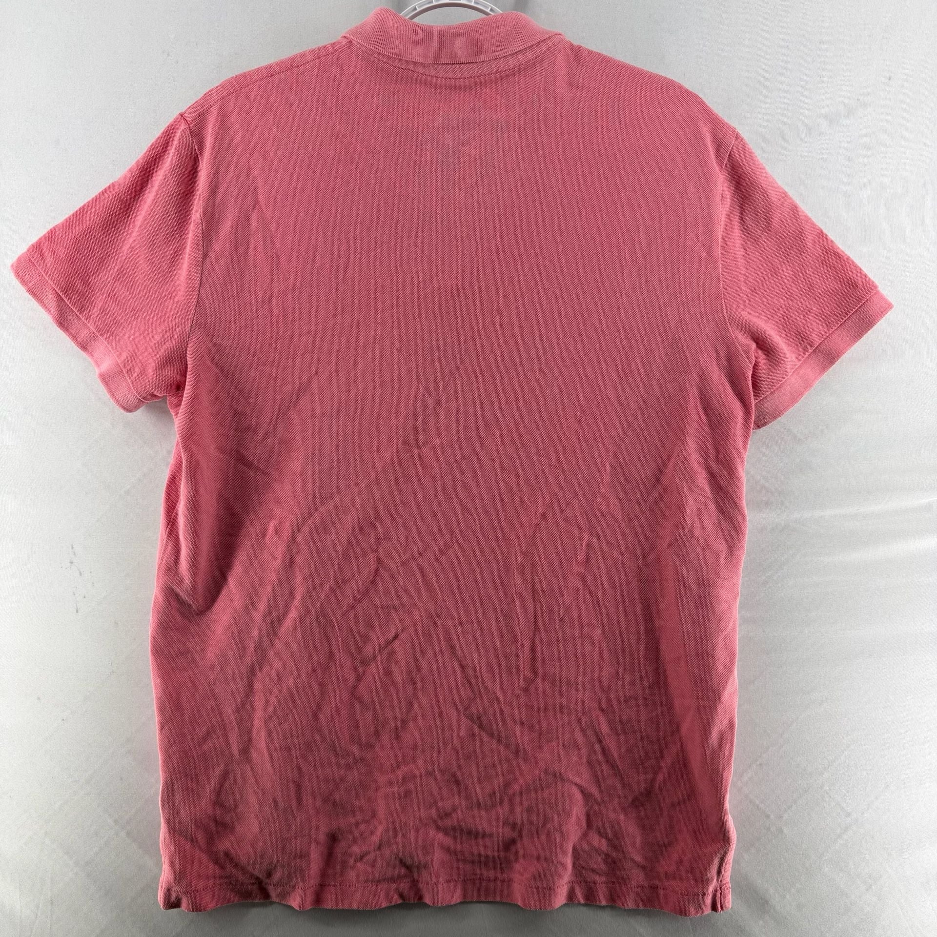 1675 American Eagle Outfitters Polo Shirt Size M Pink Athletic Fit 3