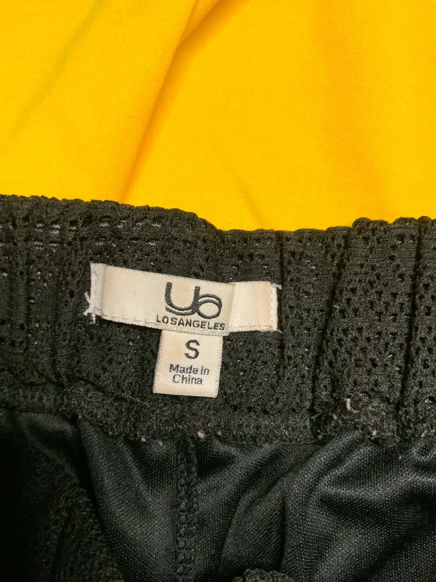 Ya Los Angeles Shorts Women Size S Black Lace Overlay 4
