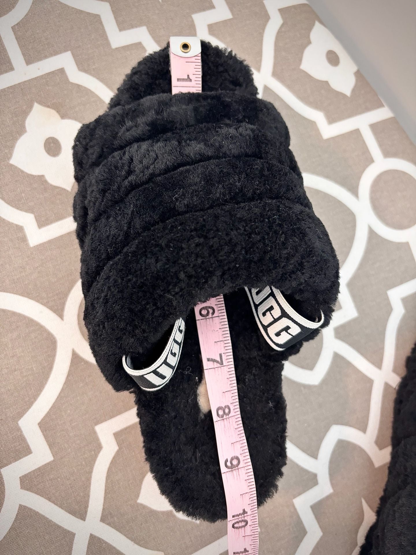 KIDS UGG Fluff Yeah Slide Slippers Black 3