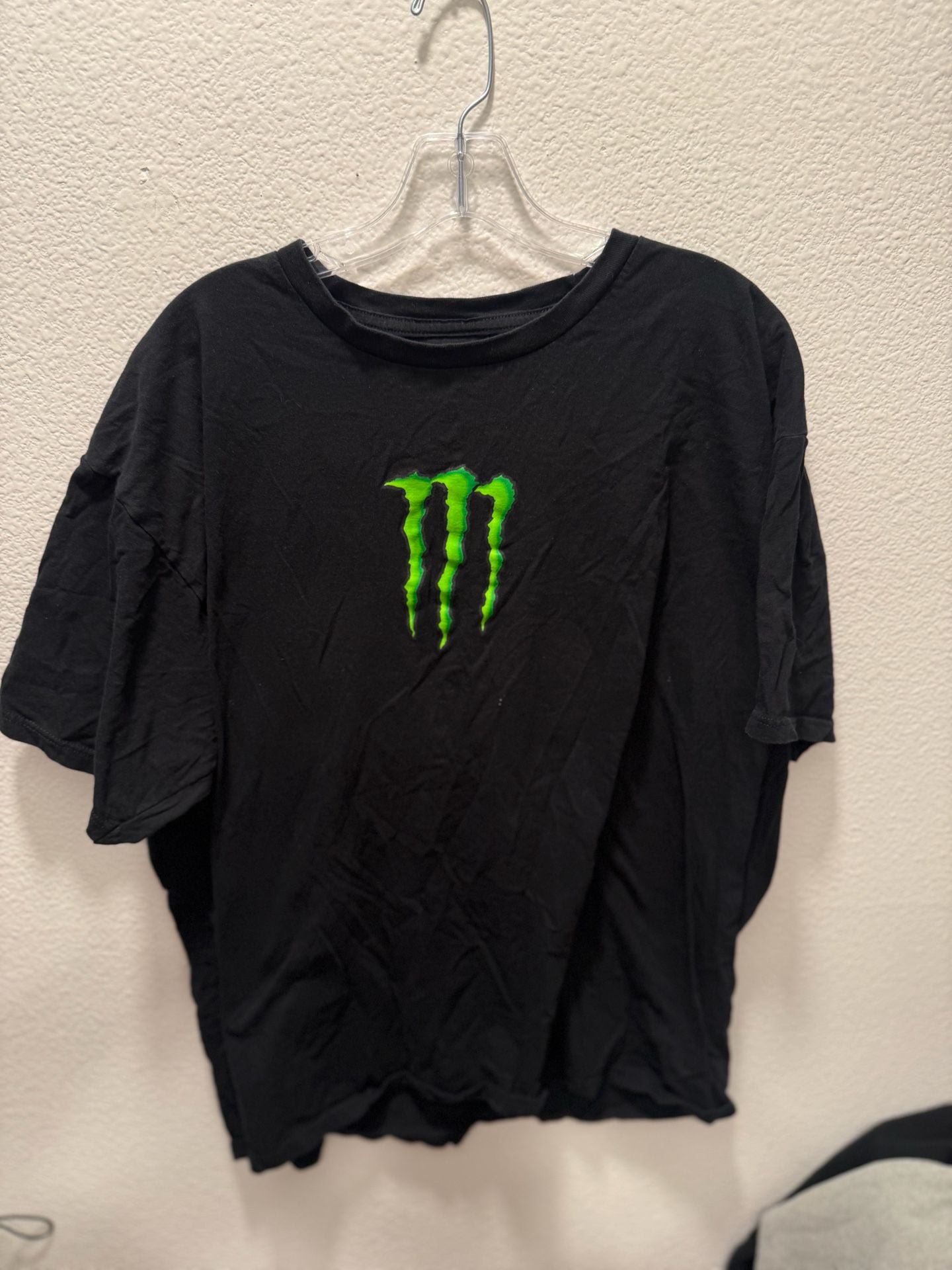 Monster Energy T-Shirt Size XXL Black Green Logo Graphic Tee 2