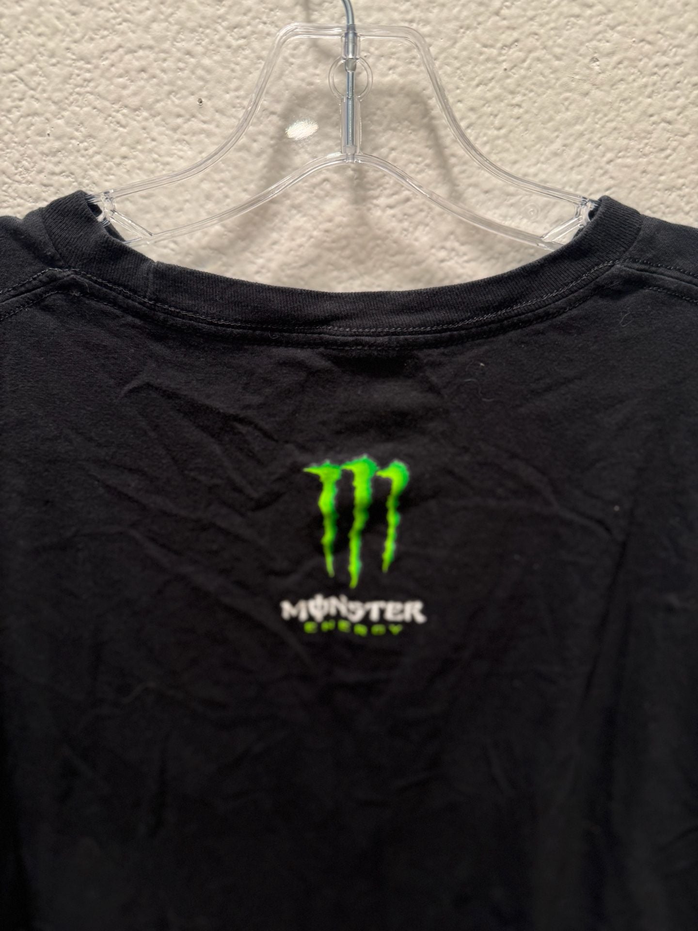 Monster Energy T-Shirt Size XXL Black Green Logo Graphic Tee 6