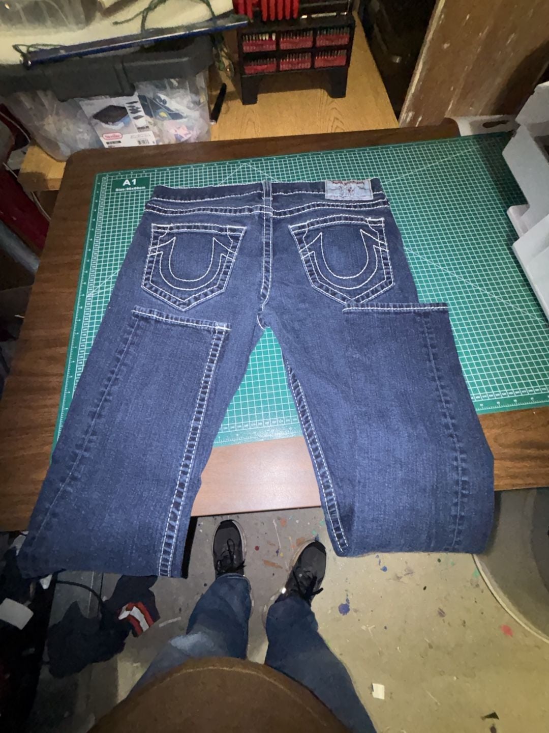 True Religion Skinny Jeans Size 36 Blue Denim 7