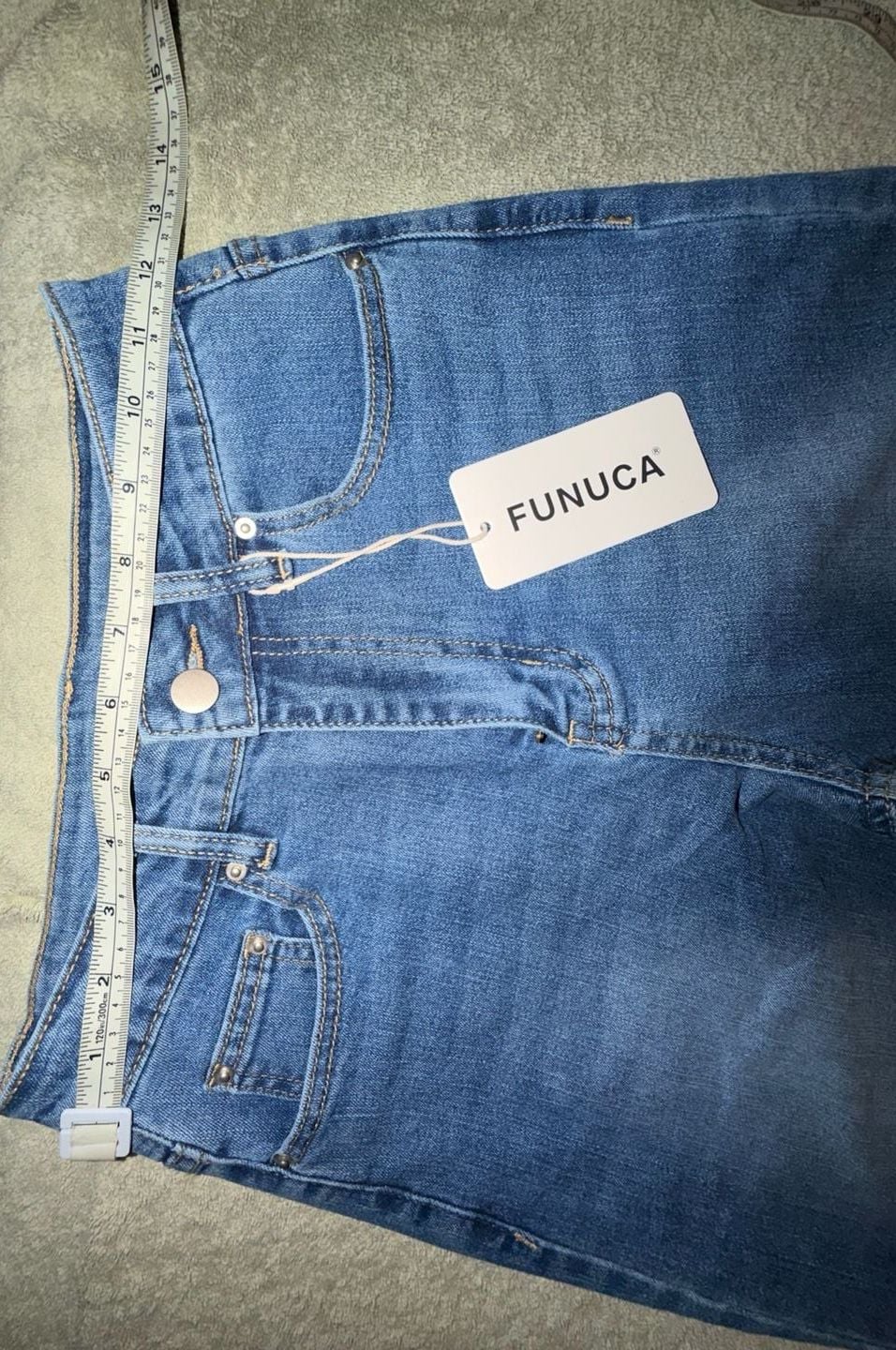 NWT Funuca High Waisted Blue Denim Jeans 5