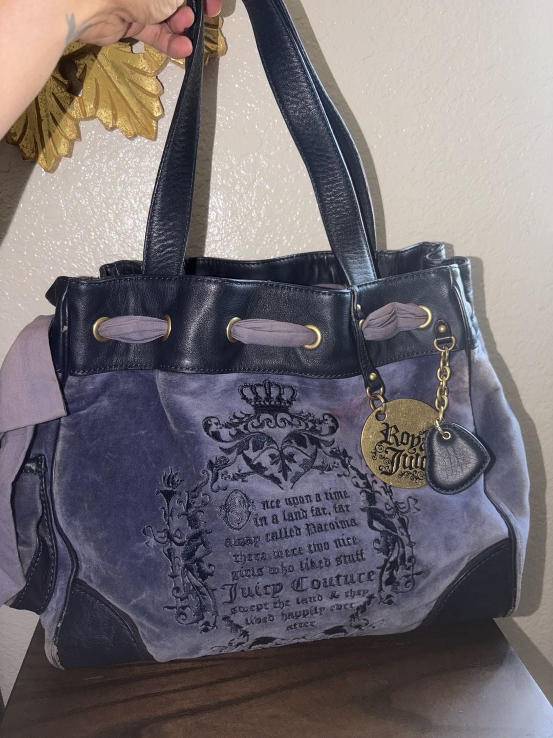 Juicy Couture Vintage Daydreamer Velour Bag 2
