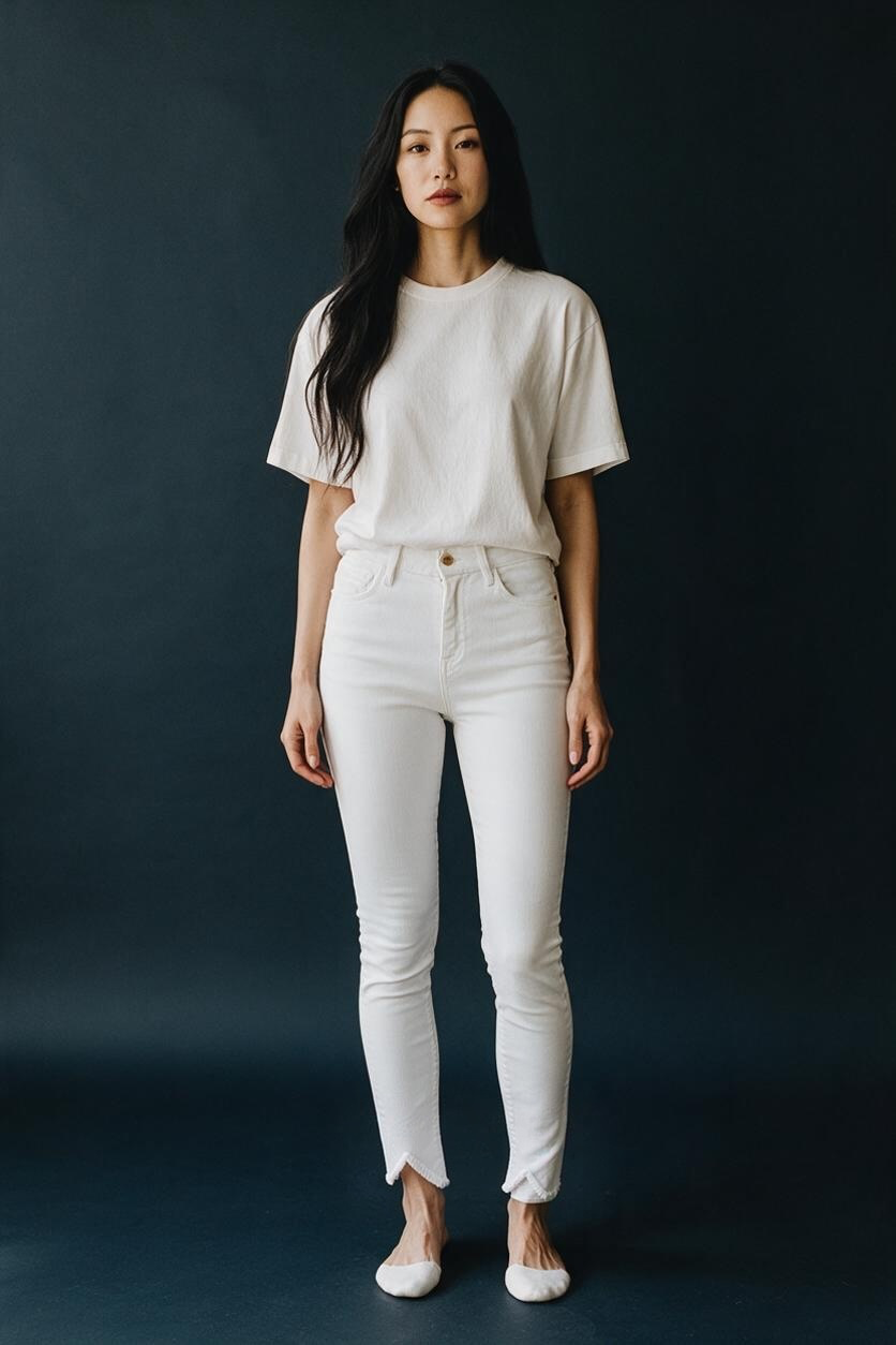FRAME Le High Skinny Jeans Size 28 White Step Hem Denim 2