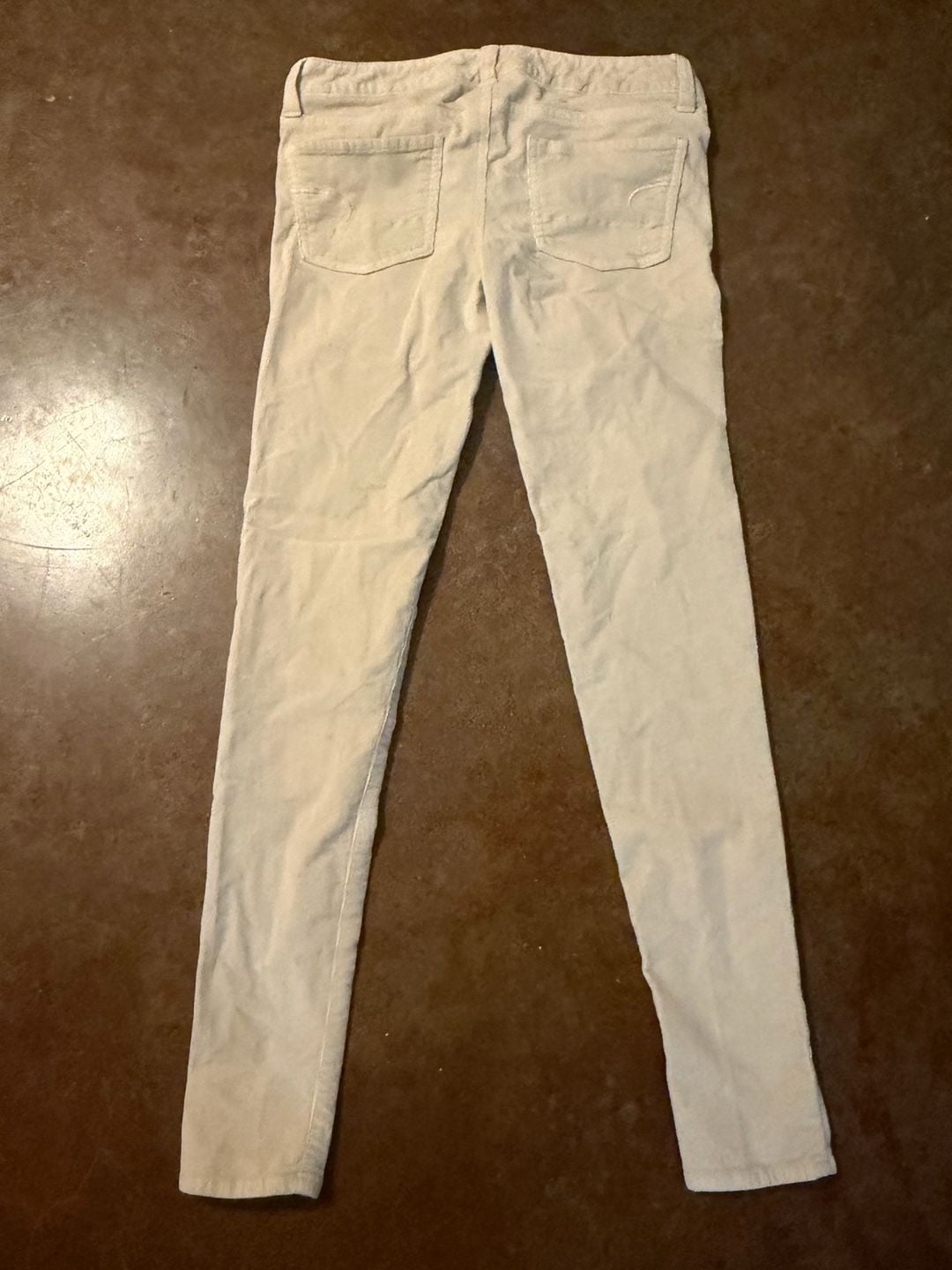 American Eagle Jegging Corduroy Size 0 Regular Off White 9