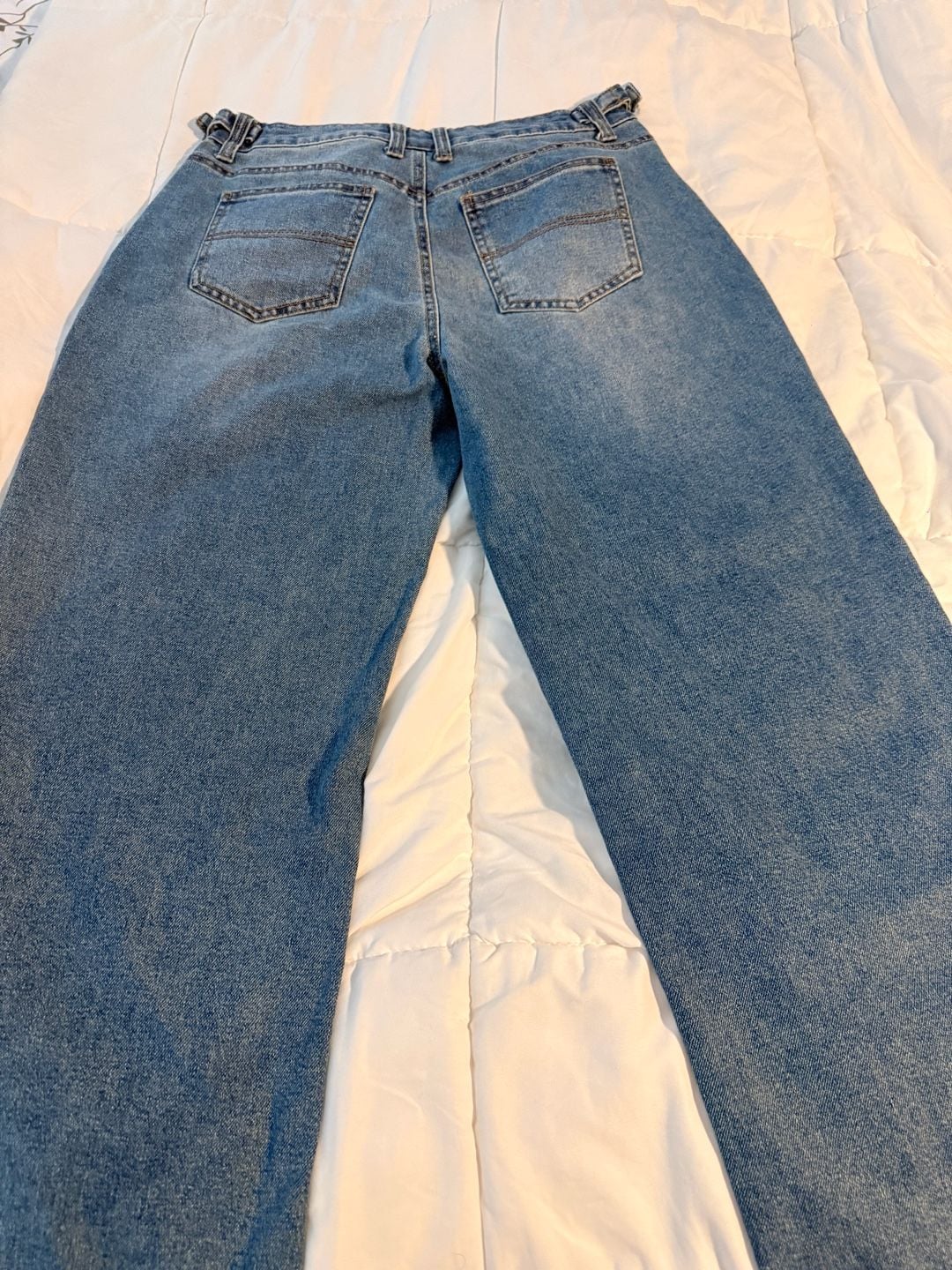 Love Cult Denim Jeans Size 9 Blue Carpenter Double Front 8