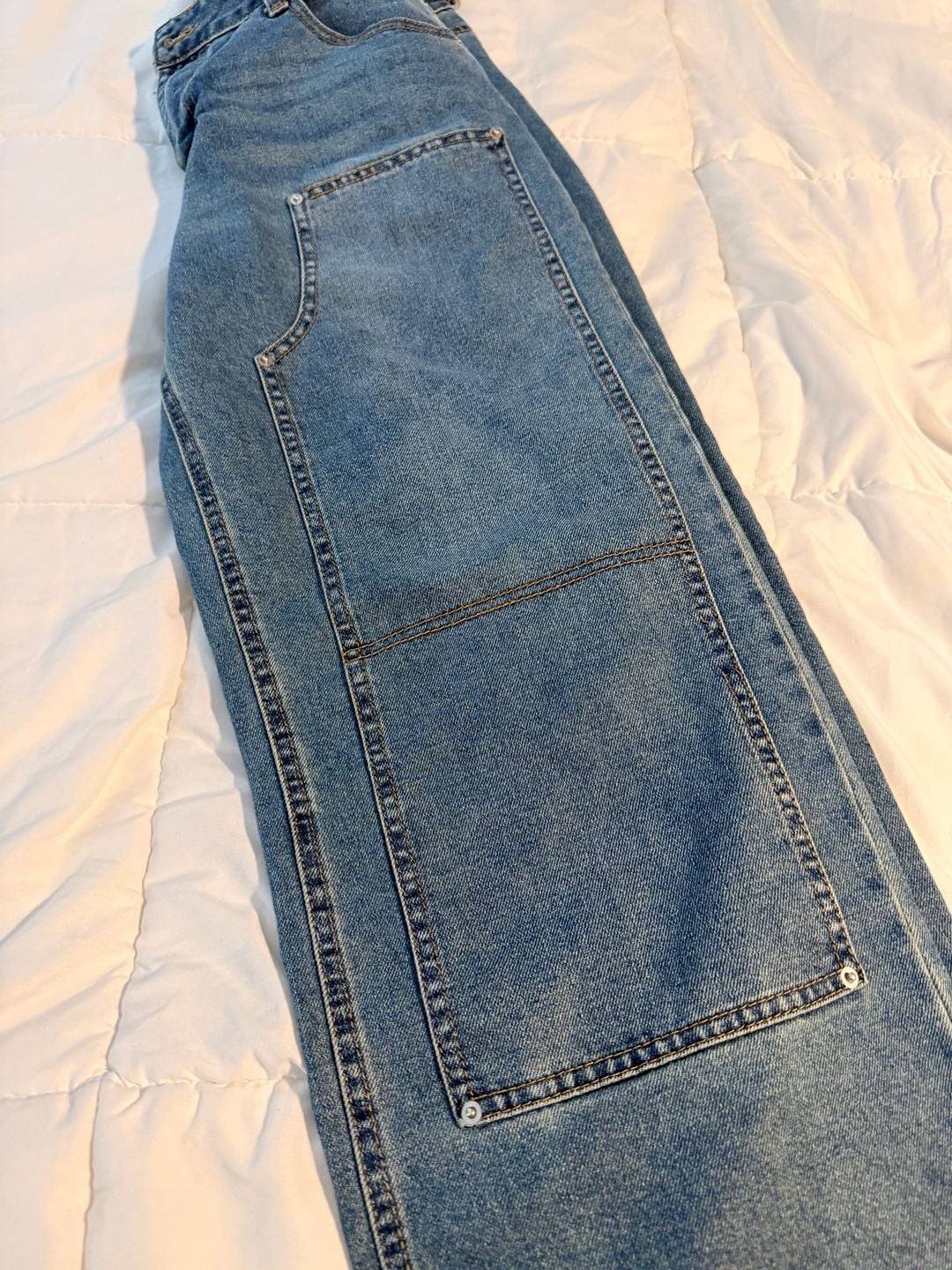 Love Cult Denim Jeans Size 9 Blue Carpenter Double Front 10