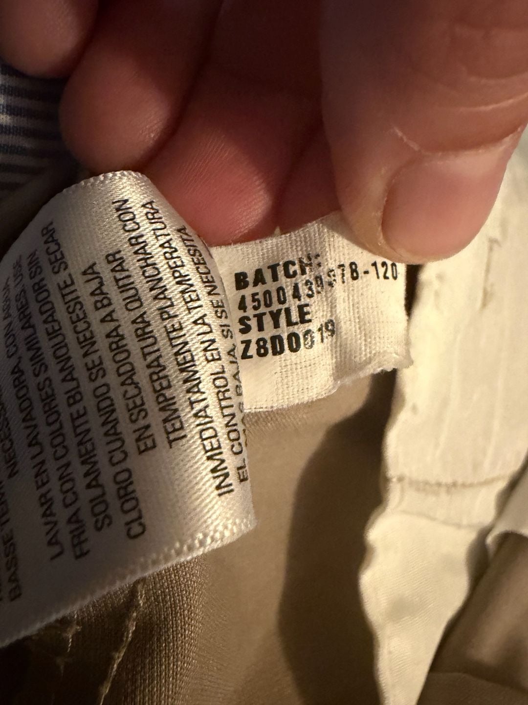Izod Dress Pants Size 16 Tan Khaki Regular Fit 7