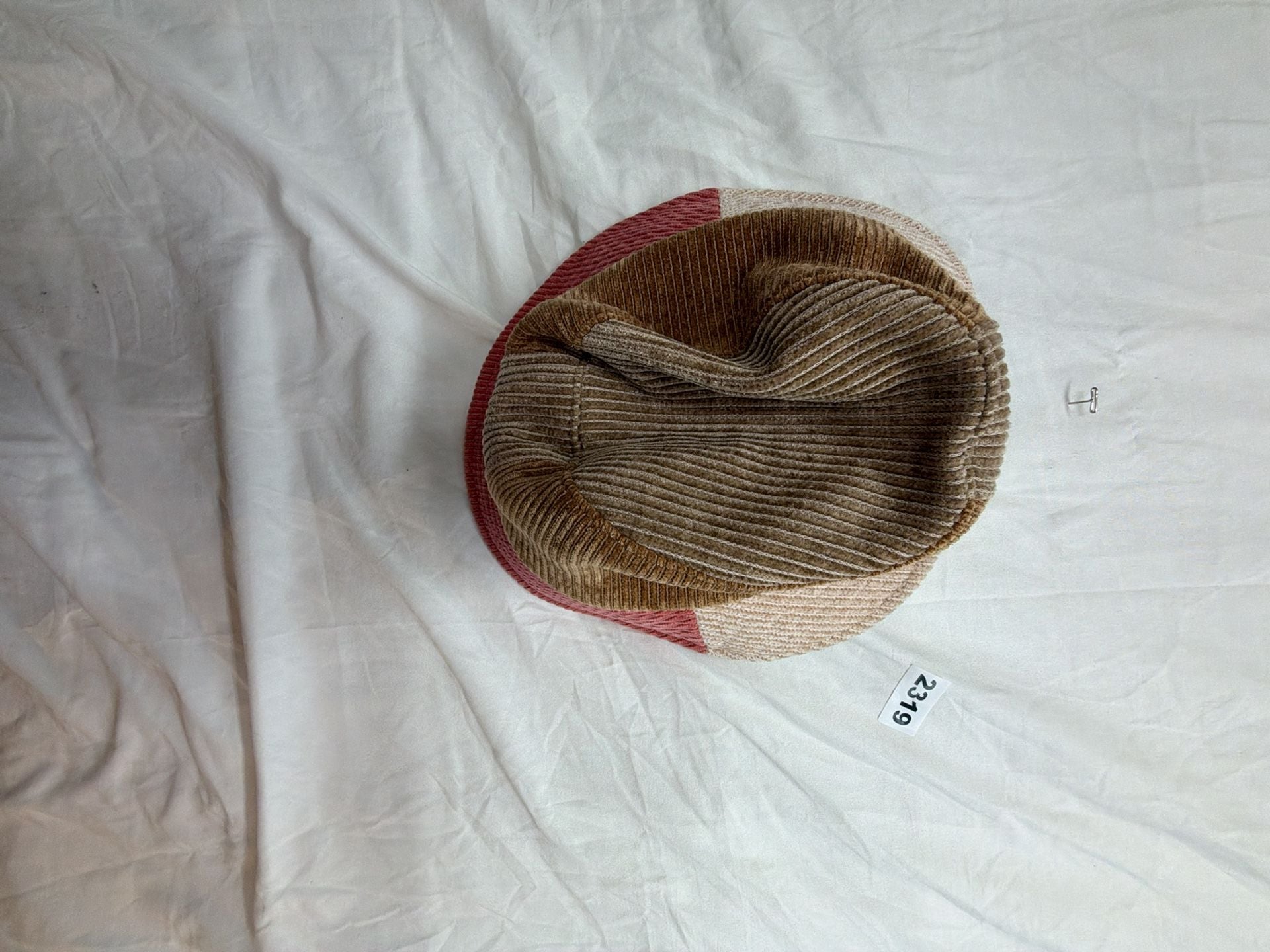 Wyeth Corduroy Bucket Hat Size O/S Multi Color Pieced 2