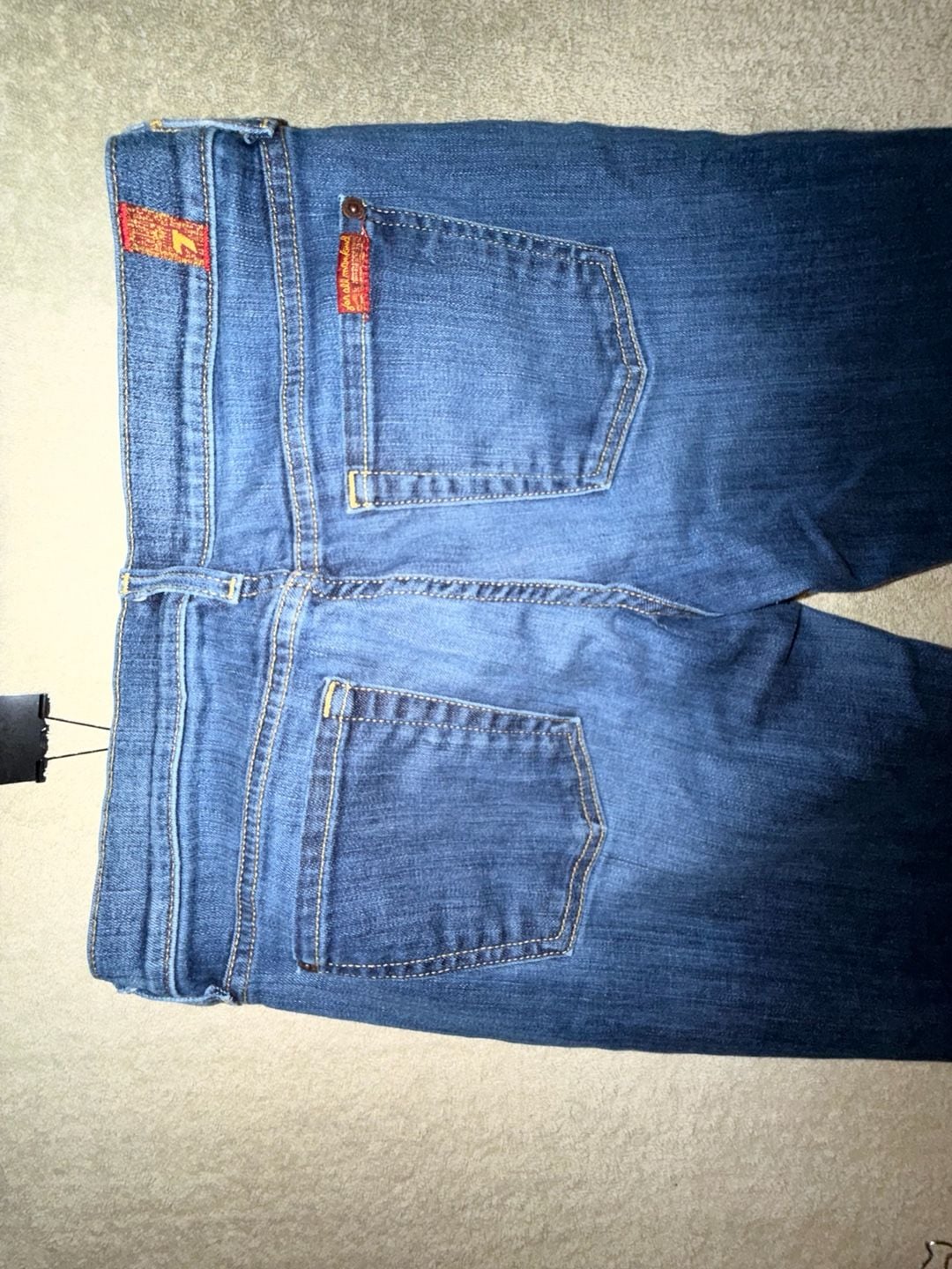 7 For All Mankind The Skinny Crop & Roll Jeans Size 29 8