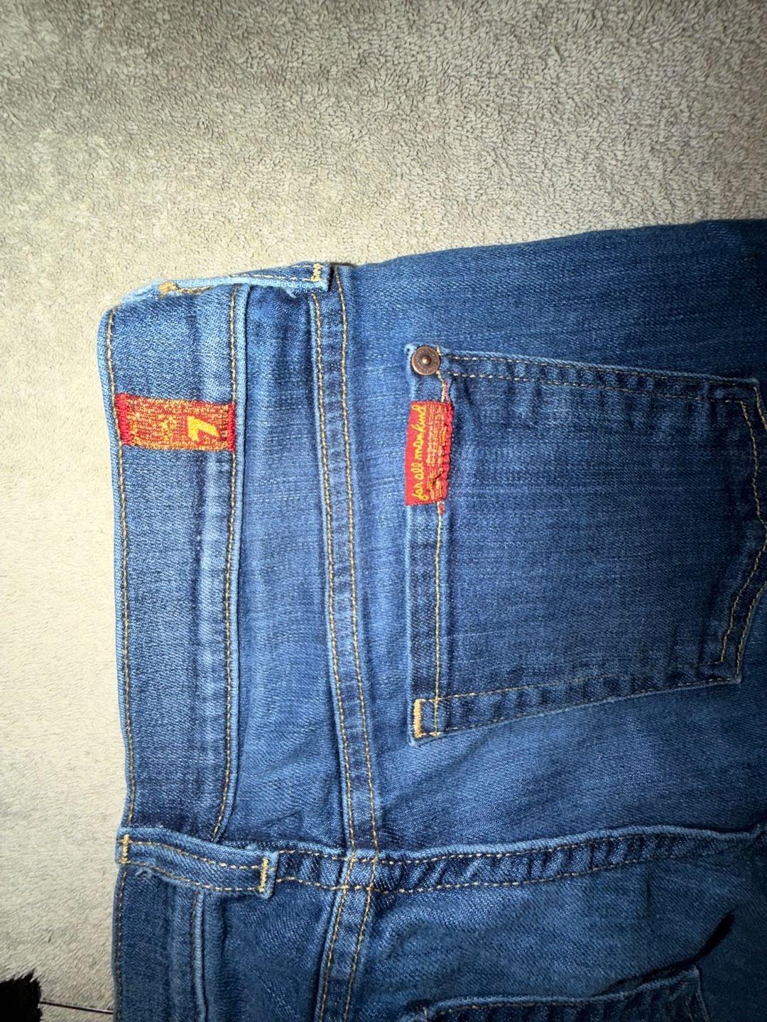 7 For All Mankind The Skinny Crop & Roll Jeans Size 29 9