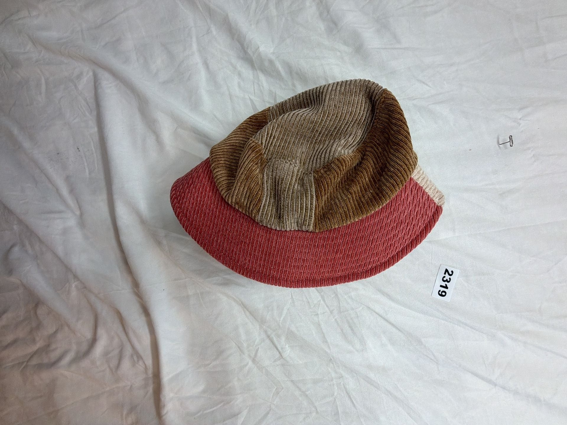 Wyeth Corduroy Bucket Hat Size O/S Multi Color Pieced 3