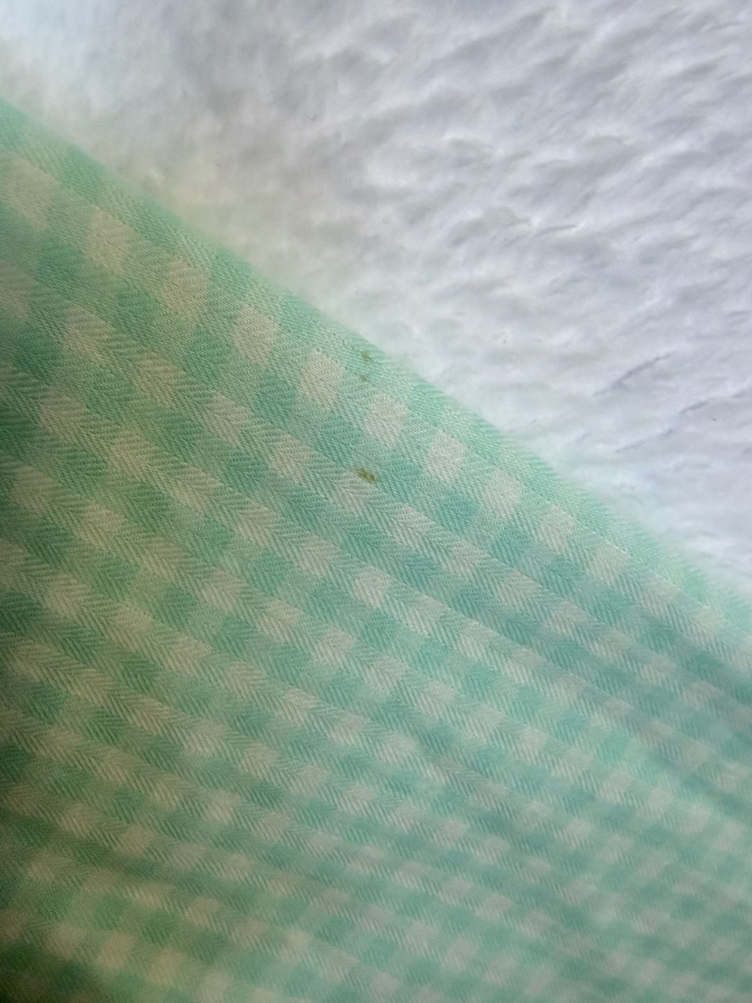 LL Bean Button Up Shirt Size M Reg Green White Gingham Long Sleeve 7