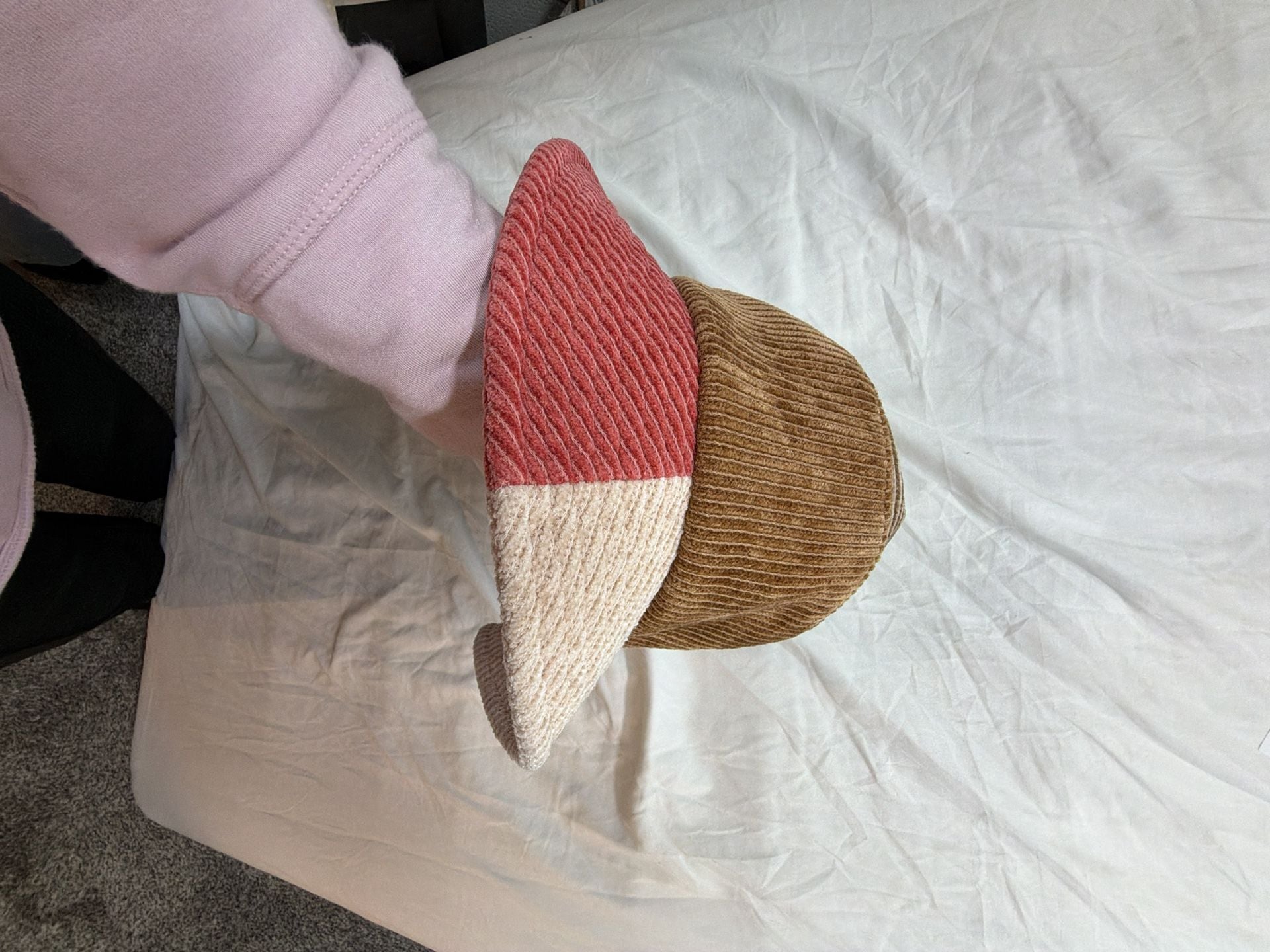 Wyeth Corduroy Bucket Hat Size O/S Multi Color Pieced 5