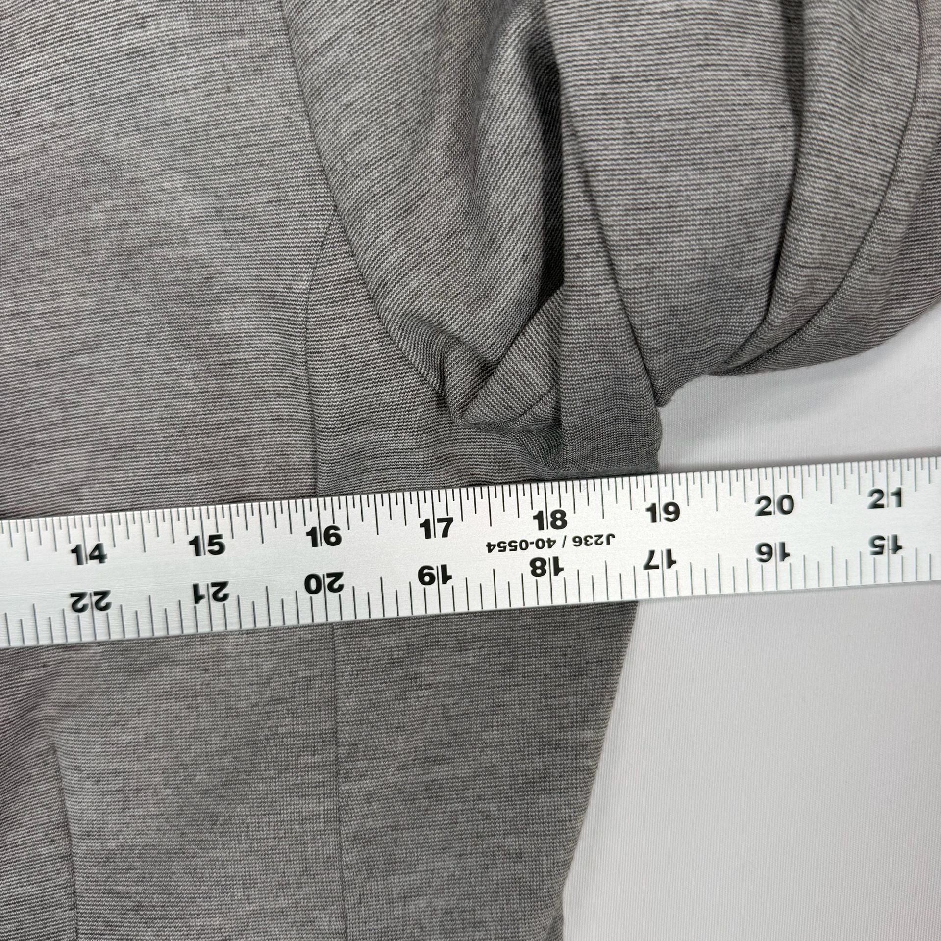 H&M Blazer Size US 12 Gray Lined Single Button Flap Pockets 6