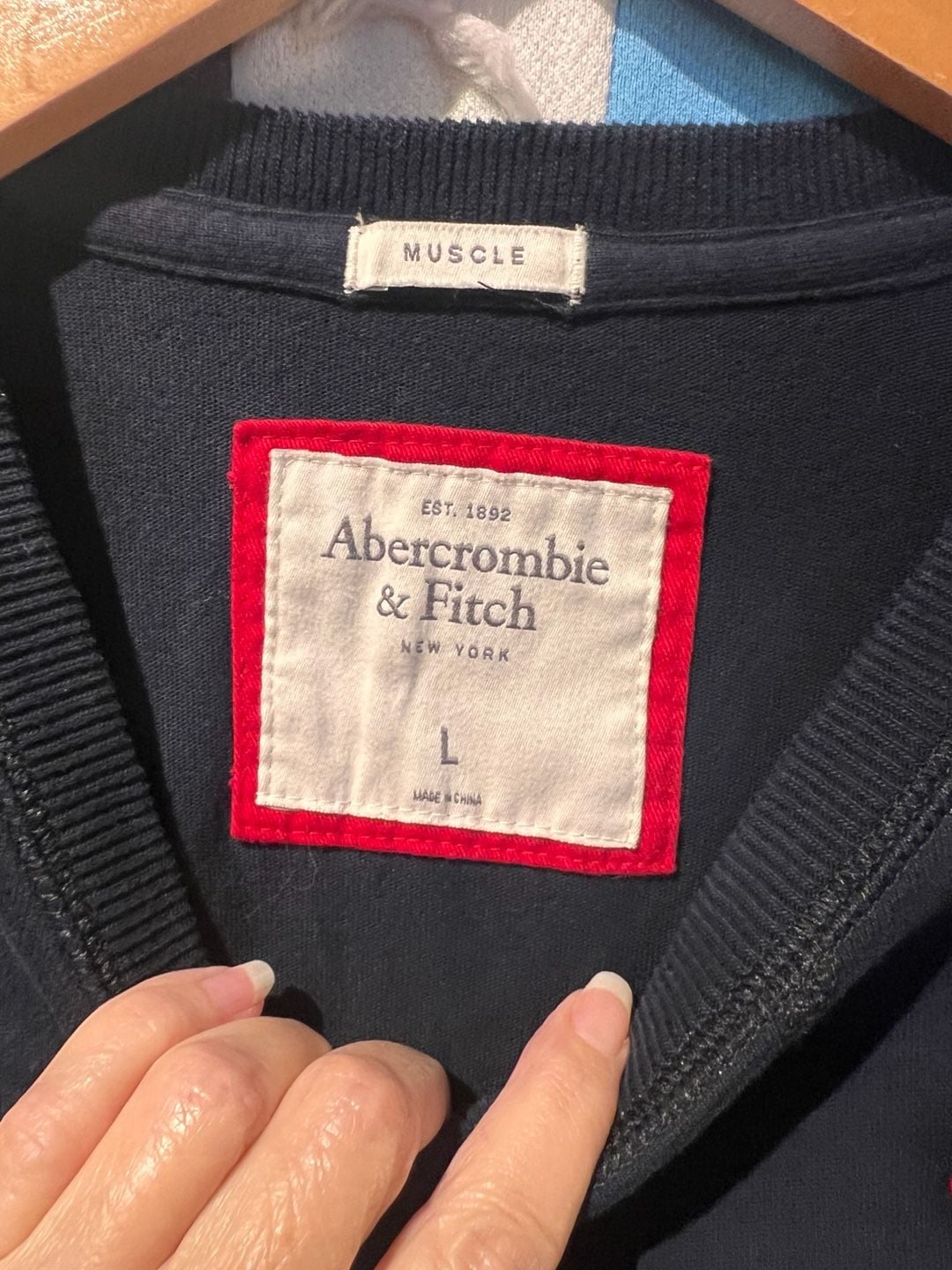 Y2K Abercrombie & Fitch Muscle Long Sleeve Tee Size L 3