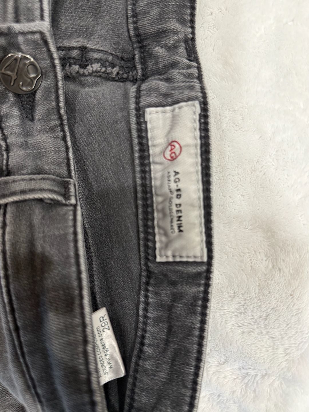 AG Jeans The Legging Ankle Super Skinny Jeans Size 29R Gray Distressed 3