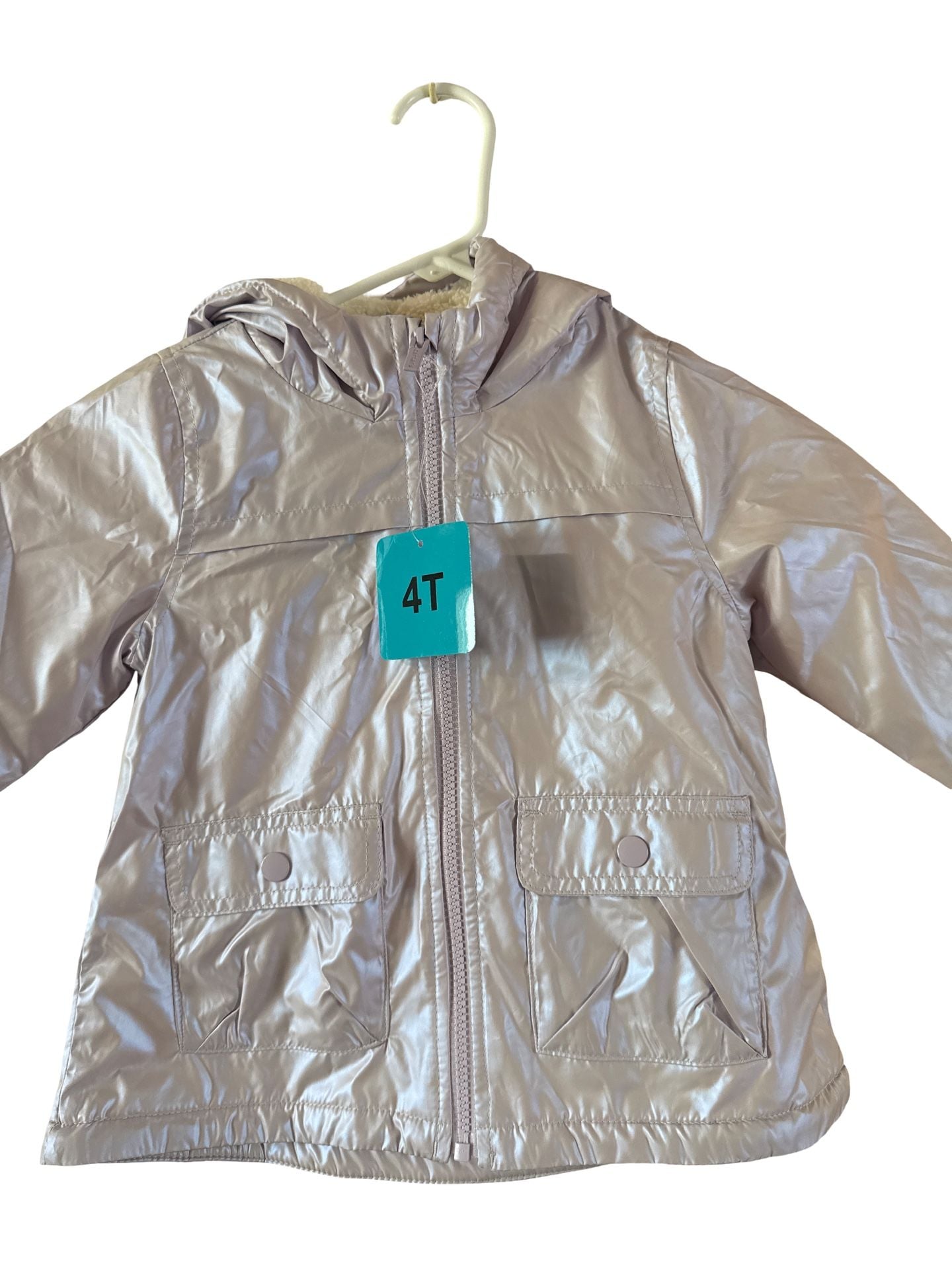 Carter's Lightweight Jacket Size 4T Lavender Fleece Lined 2