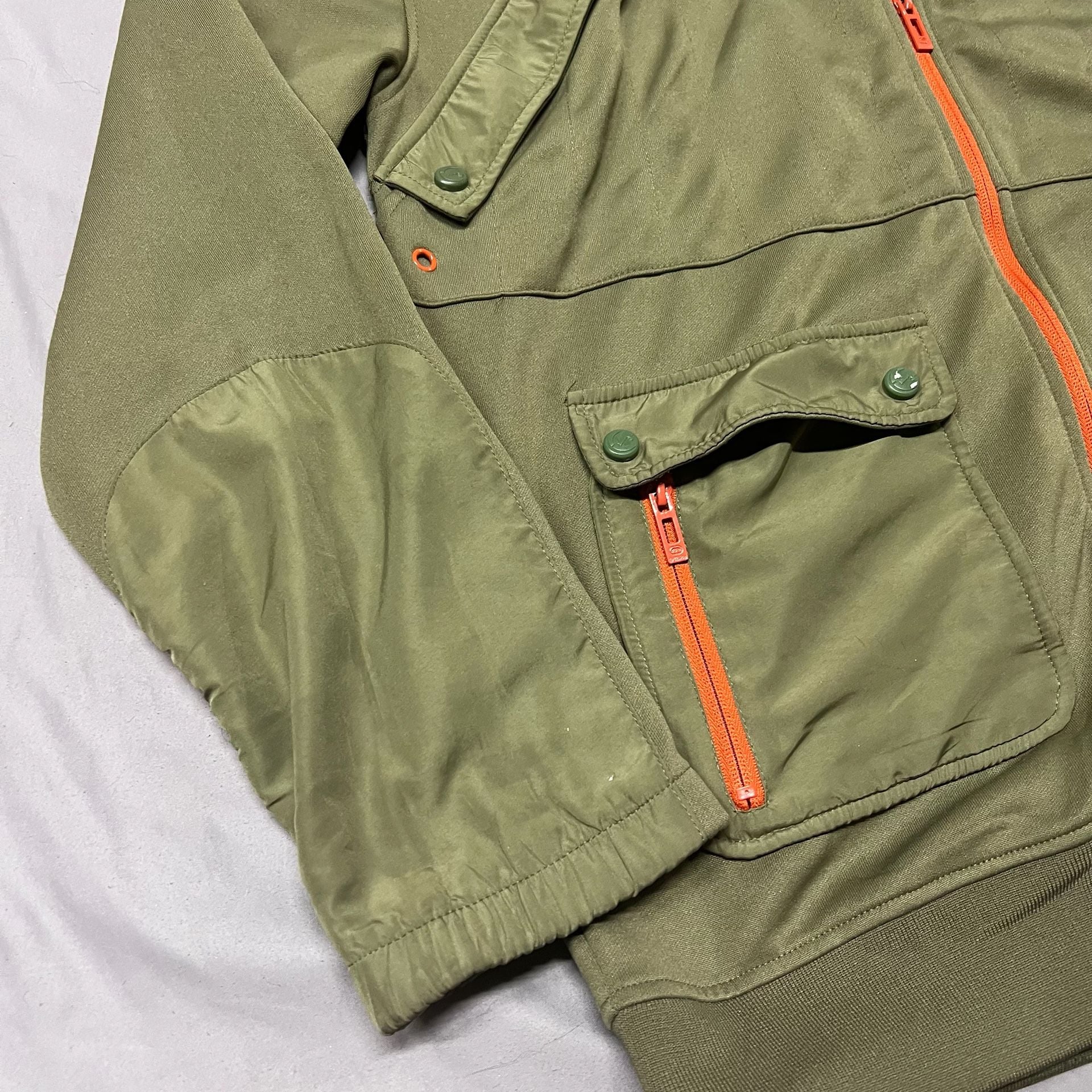 Ecko Unltd. Jacket Size Large Olive Green Full Zip Utility Track Jacket 13