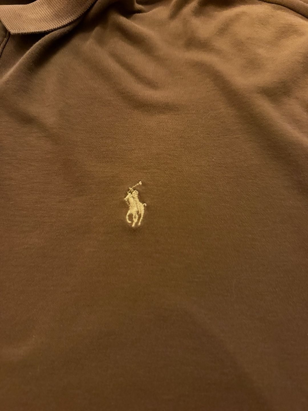 100% cotton Polo Ralph Lauren Polo Shirt Size XL Brown Short Sleeve 6