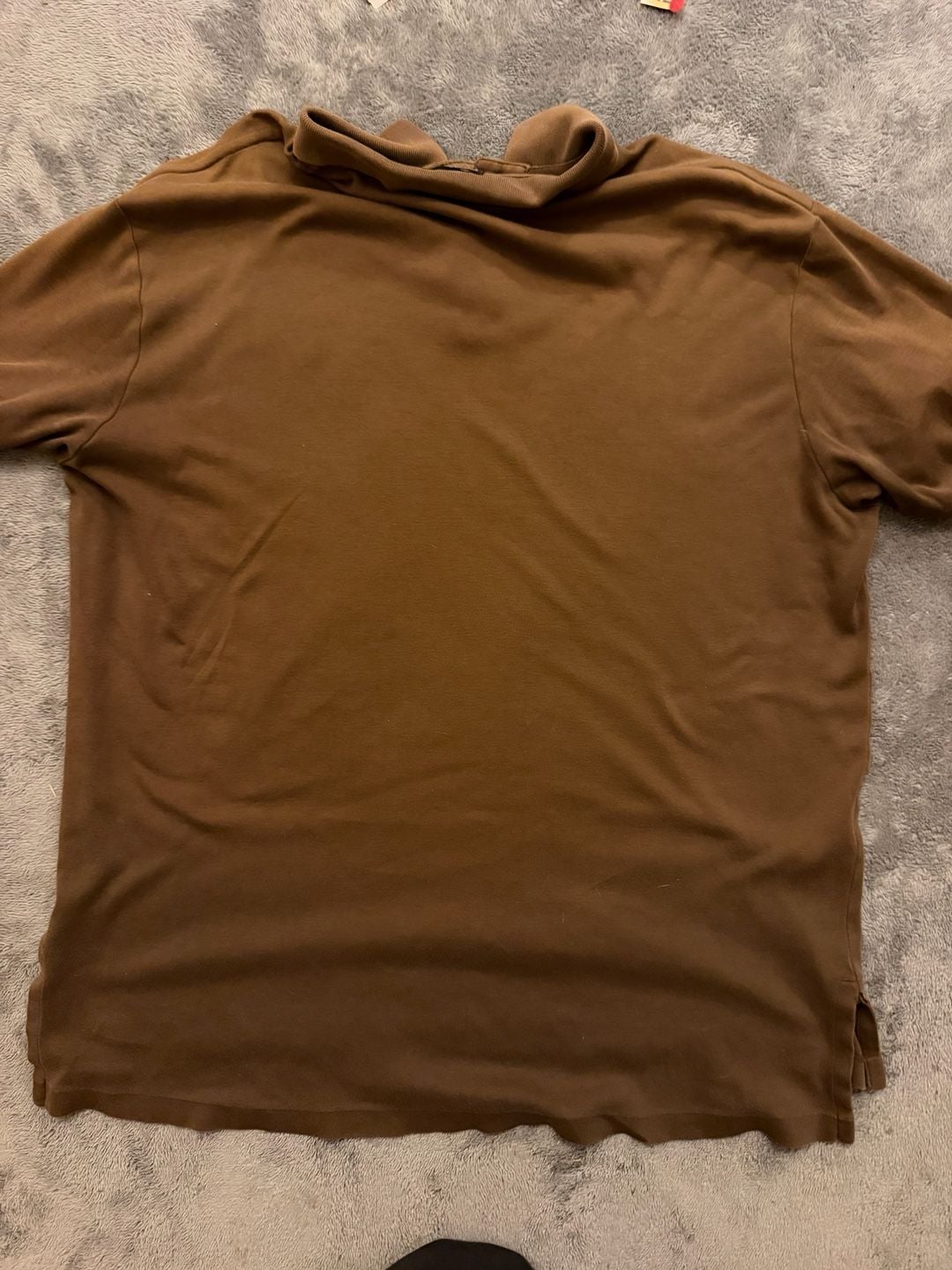 100% cotton Polo Ralph Lauren Polo Shirt Size XL Brown Short Sleeve 9