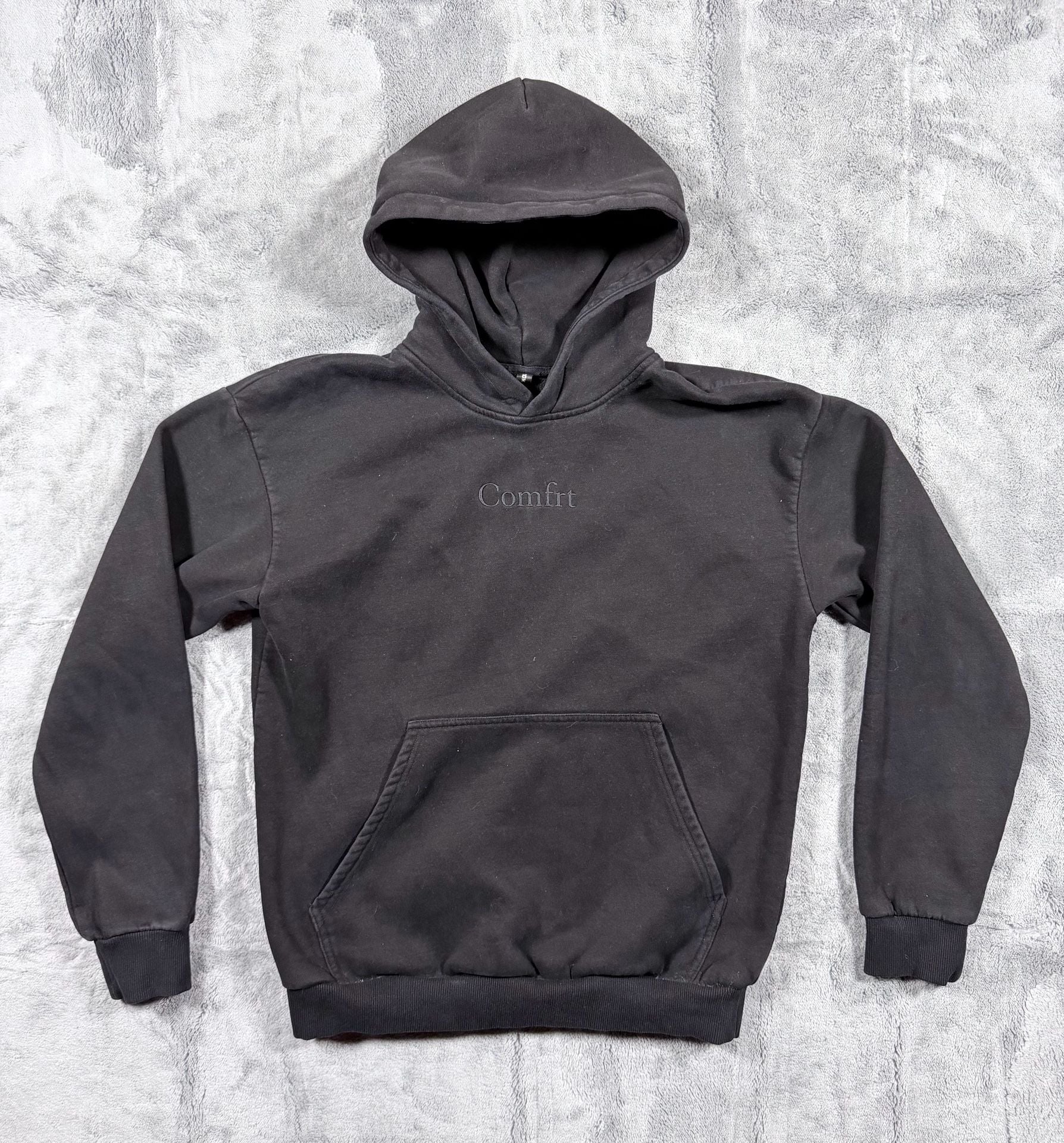 Comfrt Signature Hoodie Size S Black Cotton Blend Pullover 2
