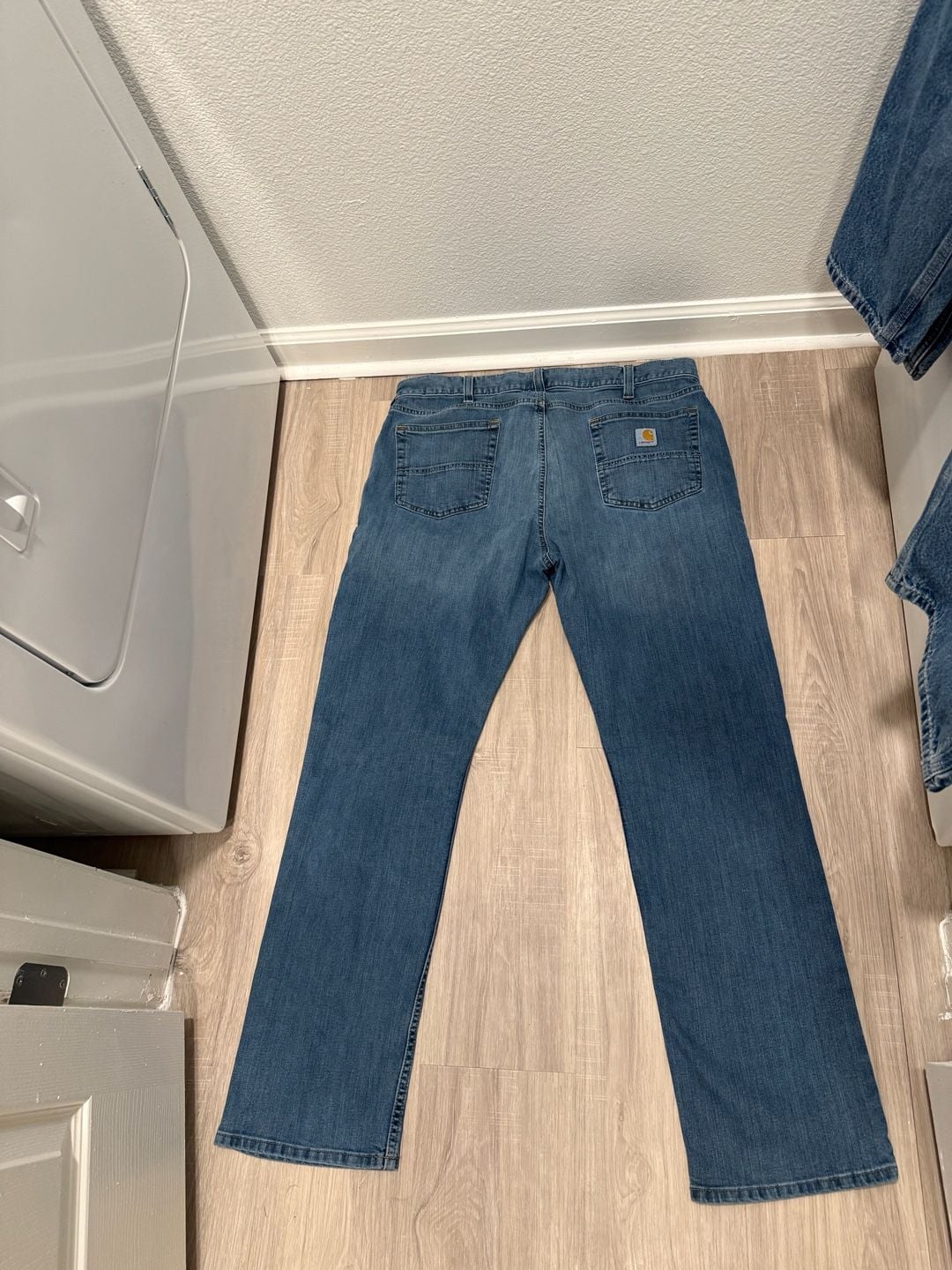 Carhartt Rugged Flex Relaxed Fit Jeans Size 38x32 Blue Denim Straight Leg 5