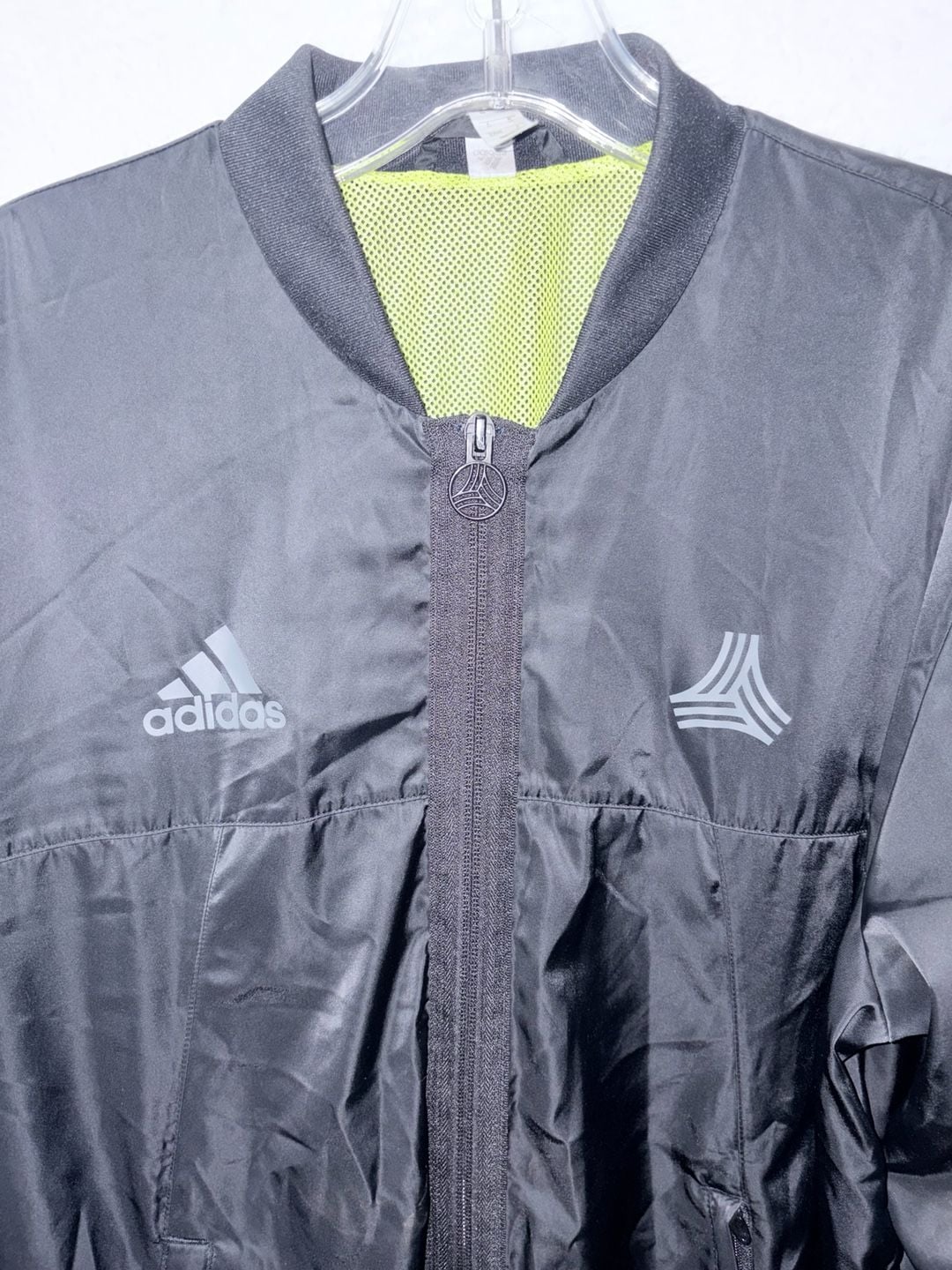 Adidas Jacket Size M Black Track Windbreaker Full Zip 5
